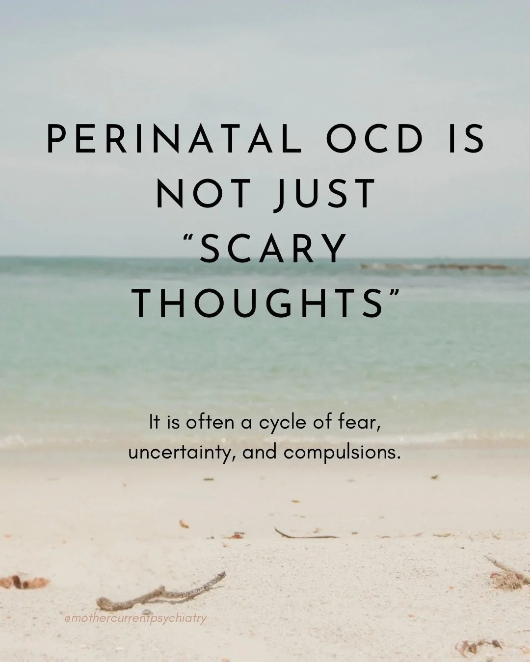 Perinatal OCD is so much more than hand-washing or being &ldquo;particular.&rdquo;
&bull;
For many mothers, it shows up as intrusive thoughts, mental checking, guilt loops, and fear so intense it feels like it comes from the deepest part of your hear