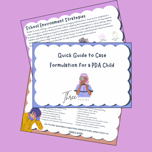 Our Quick Guide to Case Formulation for a PDA Child (Three Psychs)