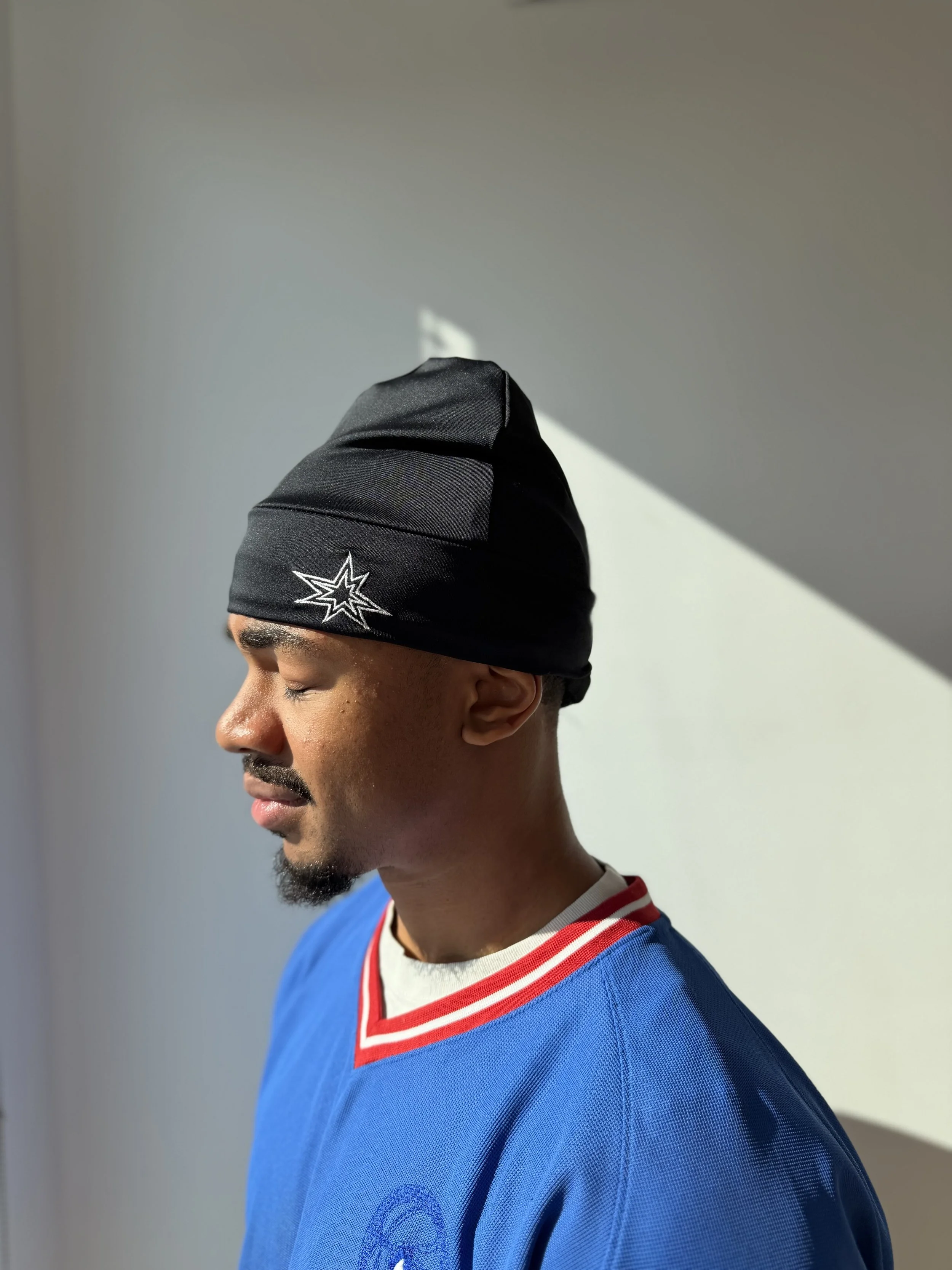Sparked Silk Satin-Lined Skull Caps