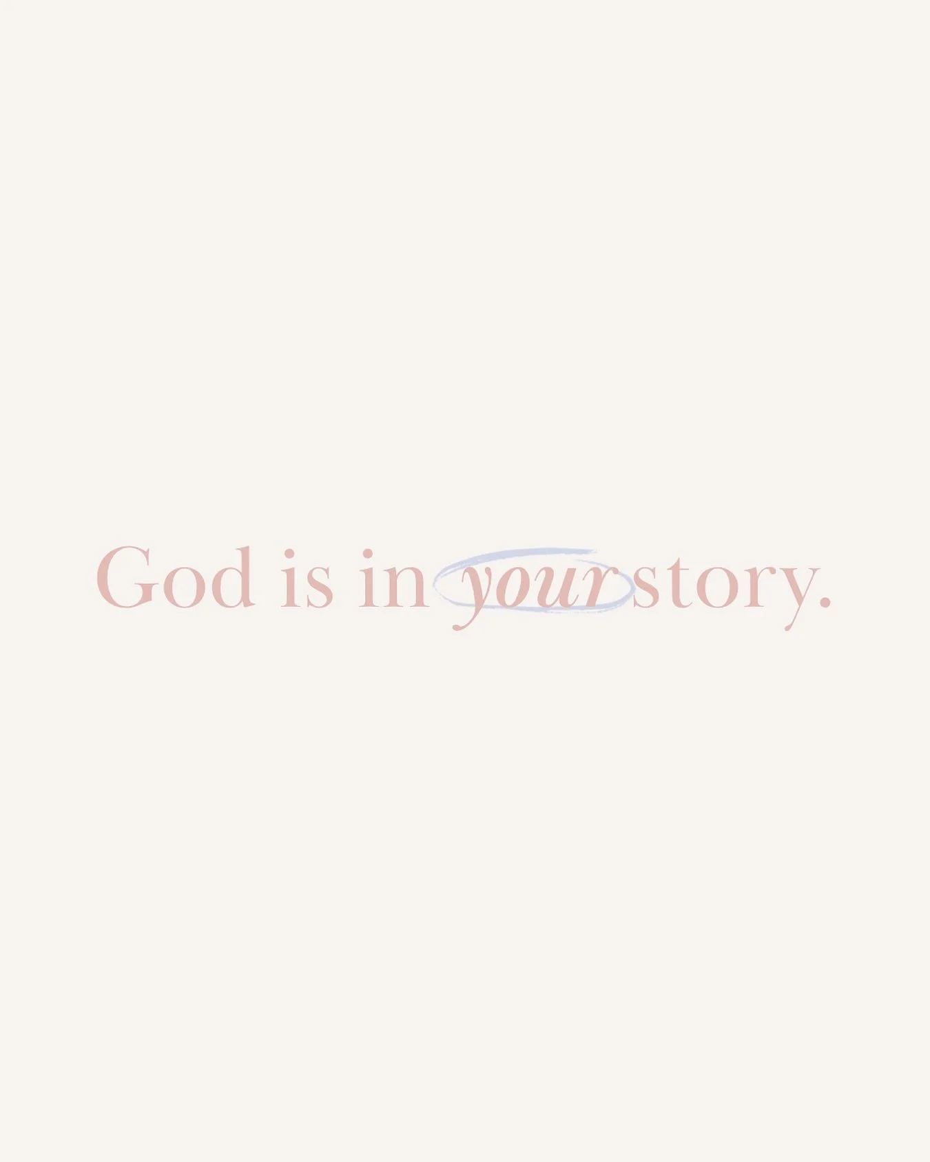 Every twist, every tear, every triumph. None of it is wasted. God is in your story, working all things for good 🙏