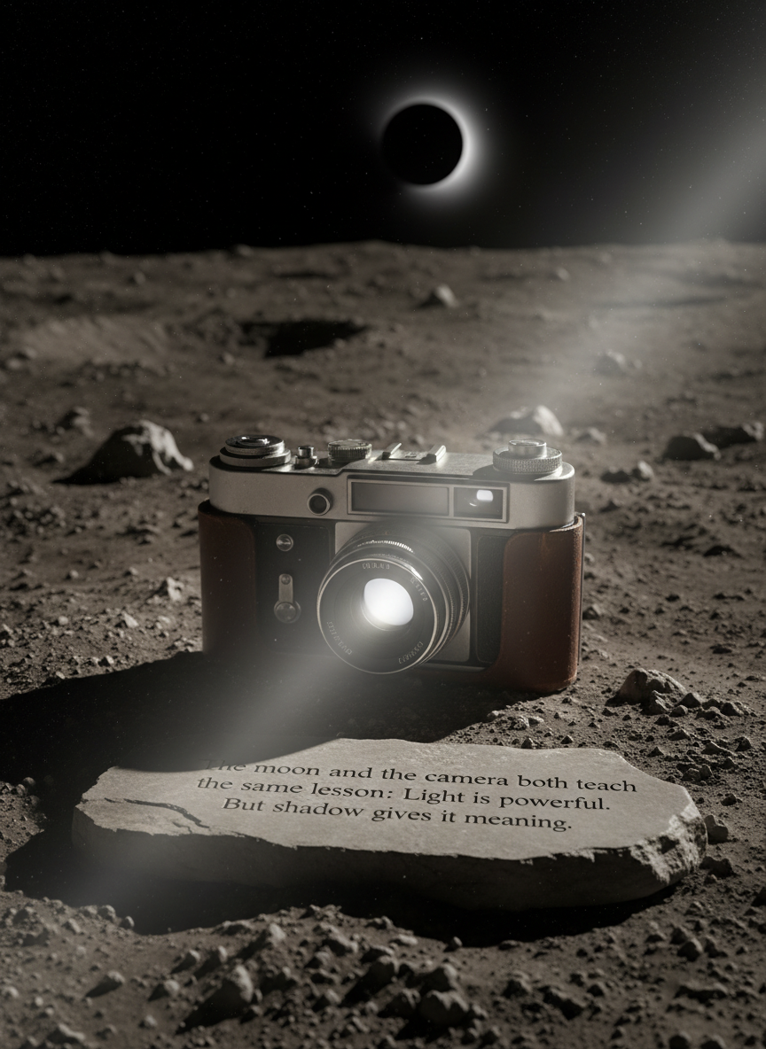 🌙 The Moon and the Camera: Both Work With Light and Shadow