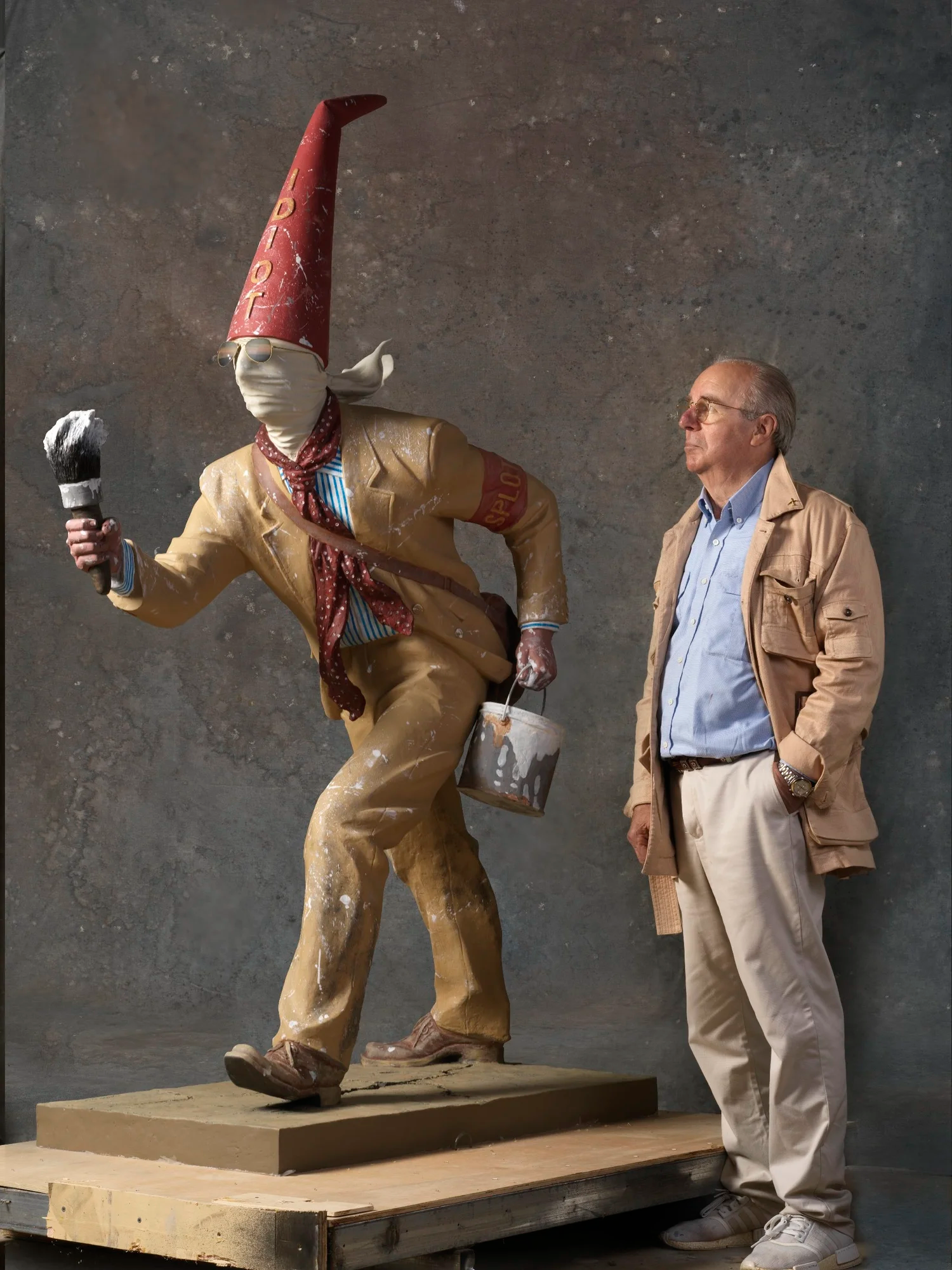 Splotcher, Bronze with colour