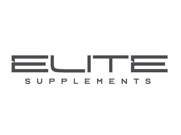 Logo of Elite Supplements with the words 'Elite' in bold uppercase and 'Supplements' underneath in smaller font.