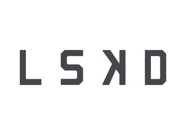 The image shows the word 'LSD' written in black, blocky letters on a white background.