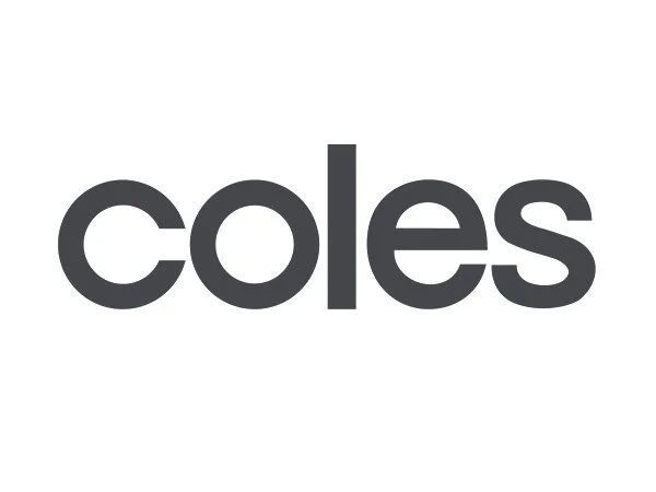 The Coles logo in black lowercase letters on a white background.