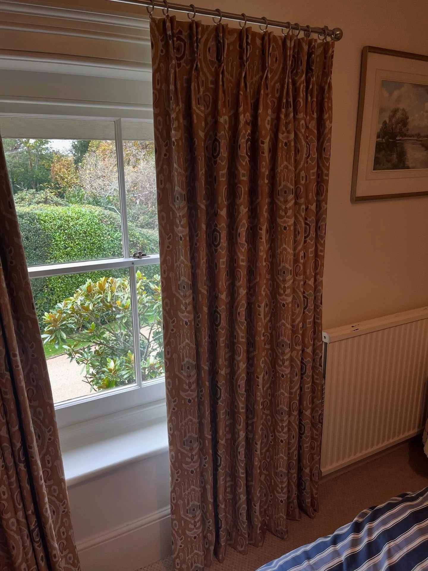 A pair of beauties hung today in the most stunning home ❤️😍#pinchpleat #curtains #blackoutlining