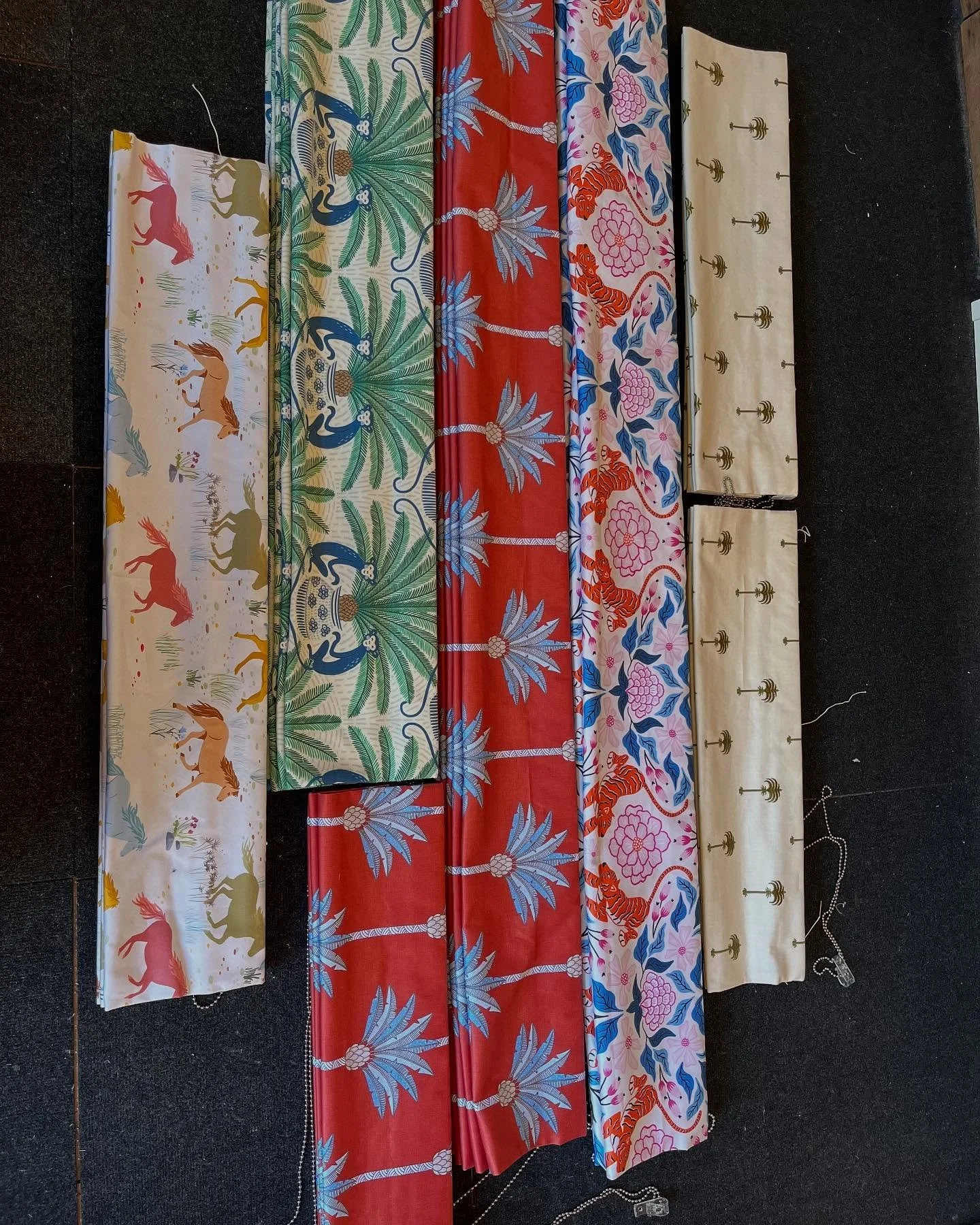 A bevvie of beauties going off soon to their new home near Sevenoaks. My lovely client is moving back from abroad and hasn&rsquo;t set foot in her new house yet, but it&rsquo;s going to have some beautifully dressed windows! ❤️💝