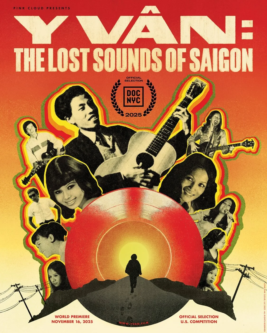 🚨 Our official @docnycfest poster is here! 🤩
.
&ldquo;Y V&acirc;n: The Lost Sounds of Saigon&rdquo; tells the epic story of Y V&acirc;n, a legendary Vietnamese composer, and his granddaughter Khoa as she journeys to uncover and preserve his lost mu