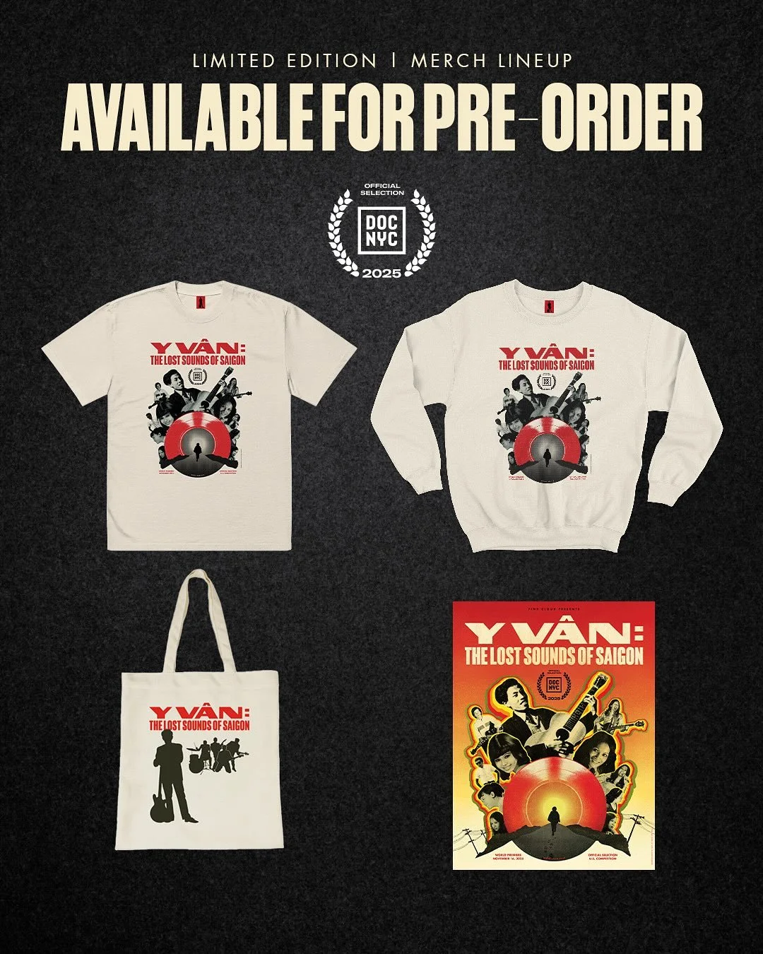 Our limited edition @docnycfest merch is here! 
Pre-orders available now on our website. 
✨If you&rsquo;re attending our premiere you can order and pick up at afterparty tonight and at our Le Gaz pop up on Monday