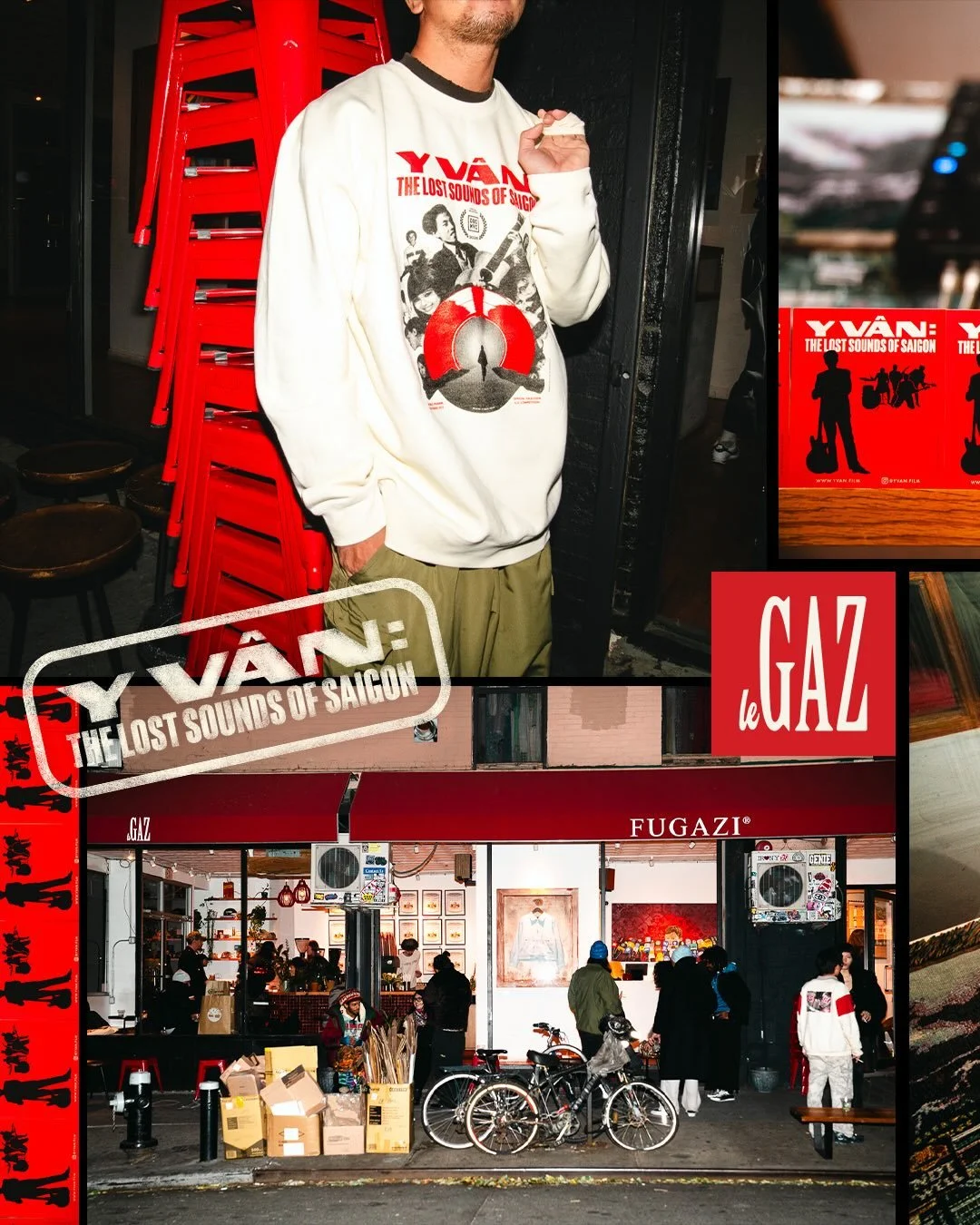 Y V&Acirc;N pop up at @cafelegaz NYC 🔥
Special thanks to all our family, friends, and supporters who came out for our World Premiere week at @docnycfest ❤️&zwj;🔥
📷 @iacquelinetran 
.
Get our limited edition merch now at www.yvan.film!