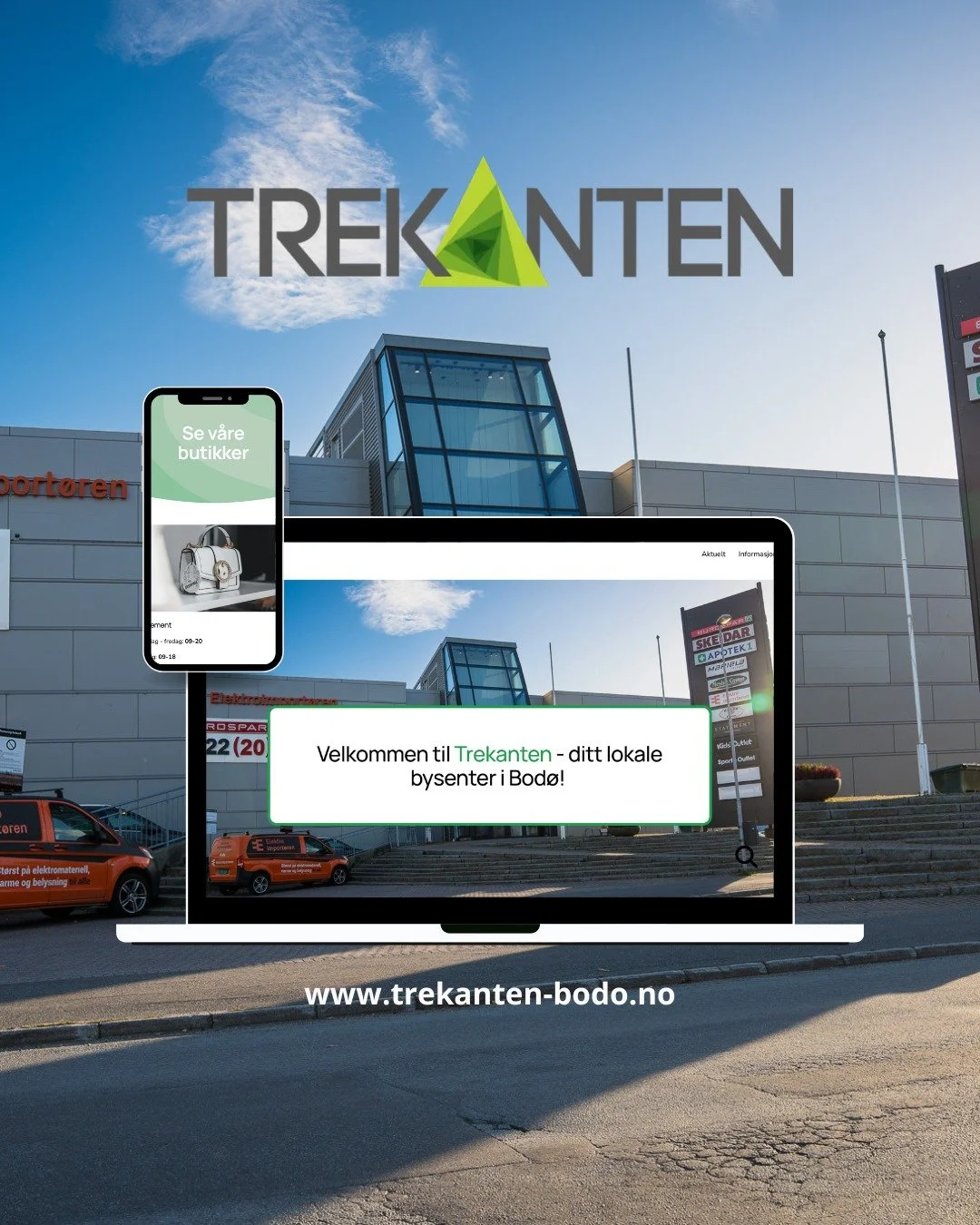 📣 Vi har fått ny hjemmeside! 📣
Her finner du alt du trenger å vite om senteret – fra åpningstider og kontaktinformasjon til butikkoversikt og siste nytt 🙌🏼
Ta en titt her 👉 https://www.trekanten-bodo.no/
Her kan du bla