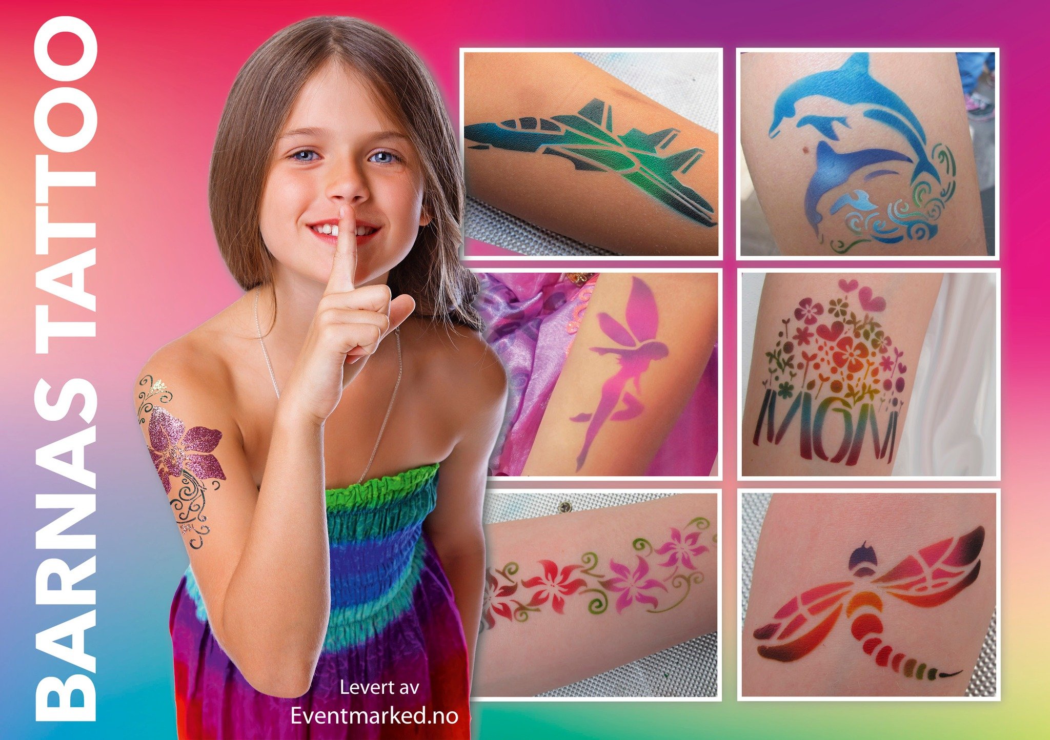 Onsdag 1. april skjer det noe g&oslash;y for de minste 👇

P&aring; Trekanten Kj&oslash;pesenter kan barna f&aring; kule, fargerike tatoveringer!

Velg mellom masse morsomme motiver 🐬🦋✈️

📍 Trekanten kj&oslash;pesenter, Bod&oslash;
🗓 1. april

Ta