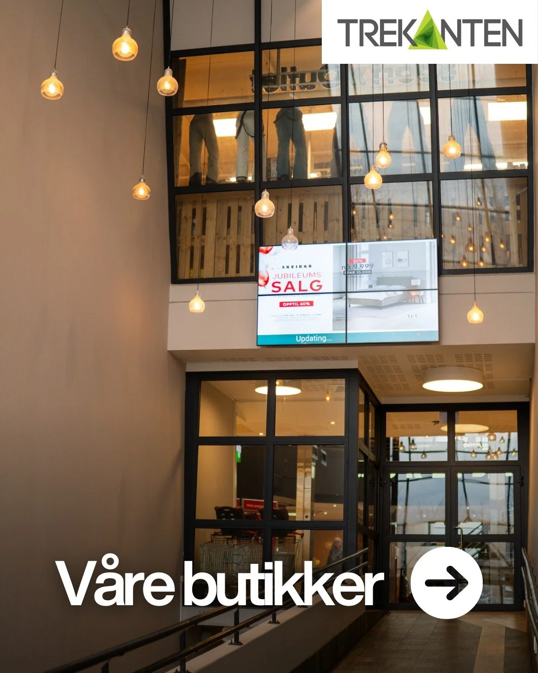 Hos oss p&aring; Trekanten finner du butikker for b&aring;de hverdag og helg 💚

Enten du skal handle mat, oppgradere hjemmet eller bare ta en titt &ndash; vi har noe for deg 🙌

Swipe innom og oppdag dine favoritter 🛍️

📍 Trekanten kj&oslash;pesen
