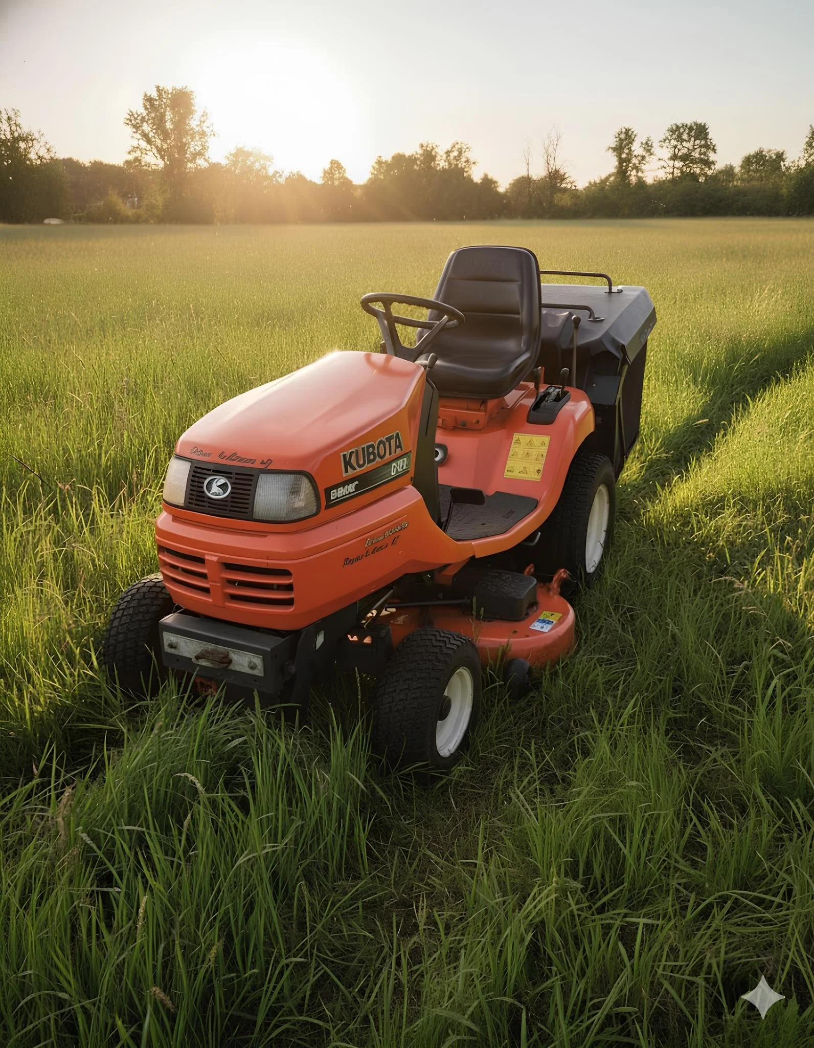 Tracteur Kubota - tonte pelouse