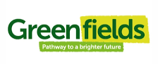 Green Fields logo with the tagline 'Pathway to a brighter future' in yellow and white text.