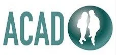 ACAD logo with stylized silhouettes of a man and woman in a circle