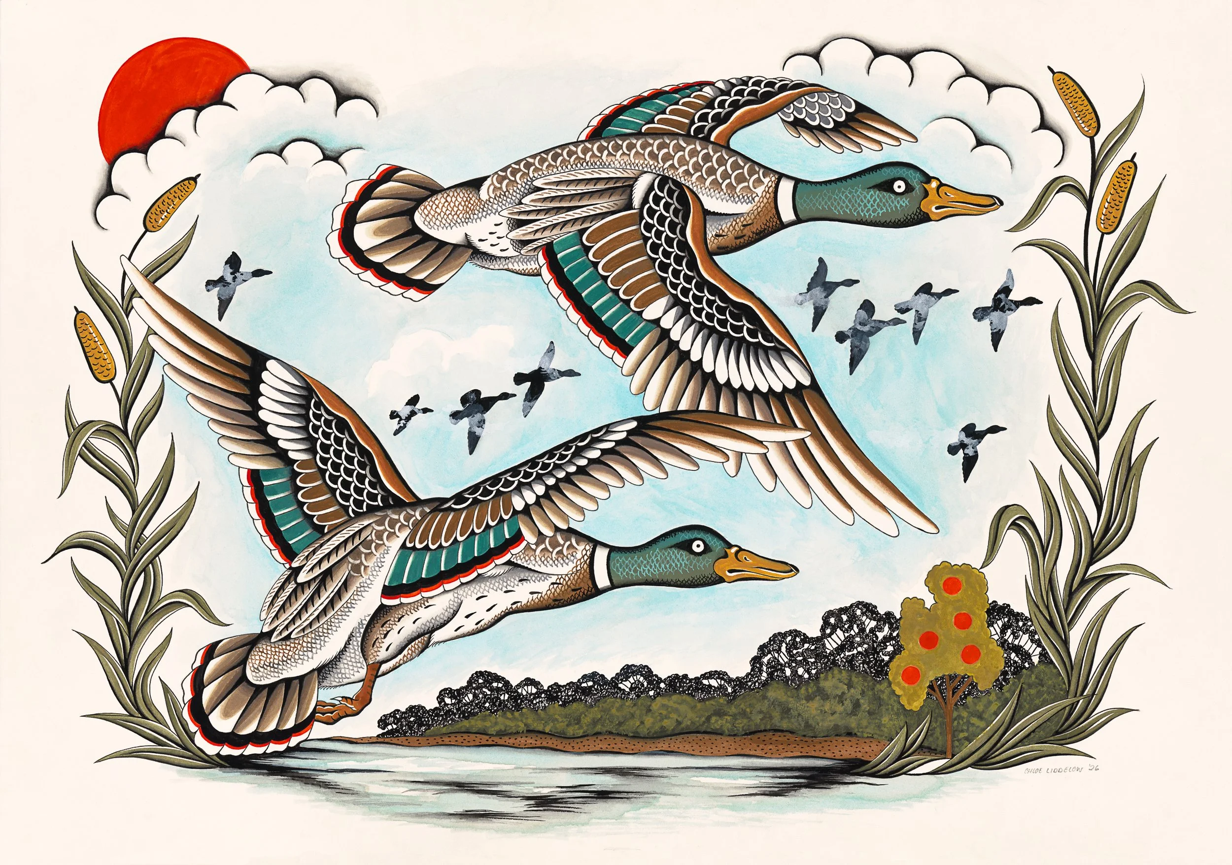Chloe Liddelow “Ducks on the Pond”
