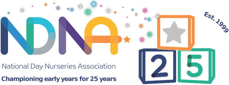 Celebration graphic with colorful abstract shapes, stars, and numbered blocks 2 and 3.