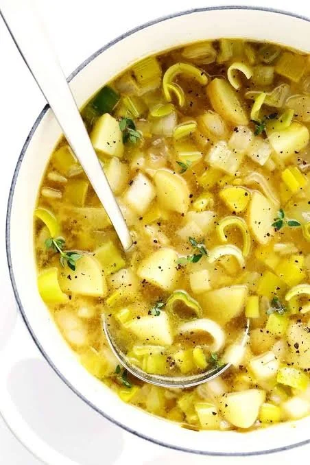 Potato and Leek Grief Soup                         &amp; Serving up its goodness for others