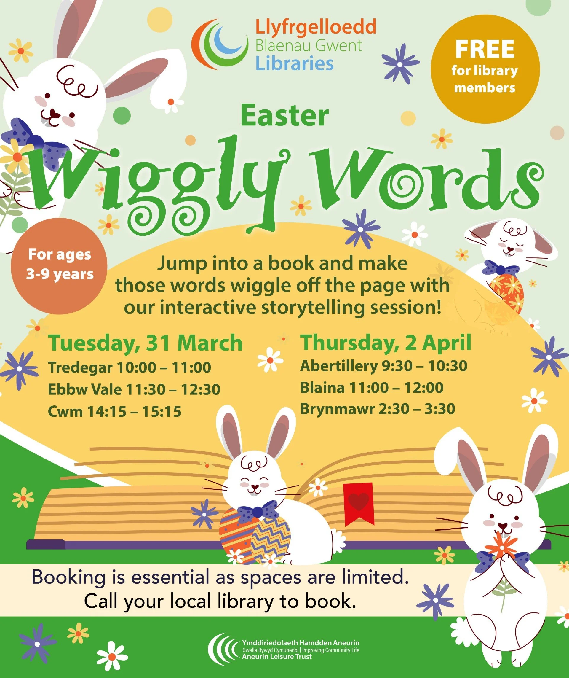 Easter Wiggly Words in all libraries 