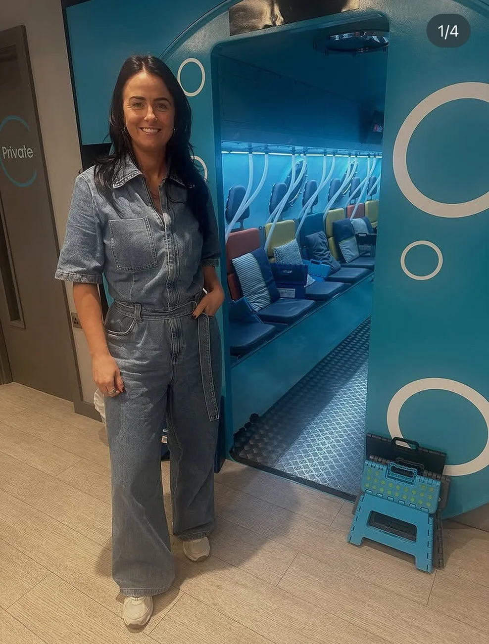 Such a pleasure having @lisa_mchugh visit us at OxyGeneration! 💙
It&rsquo;s fantastic to hear how she benefited from her Hyperbaric Oxygen Therapy sessions and felt a boost in energy afterwards.
#oxygeneration #hbot #hyperbaricoxygentherapy #galway
