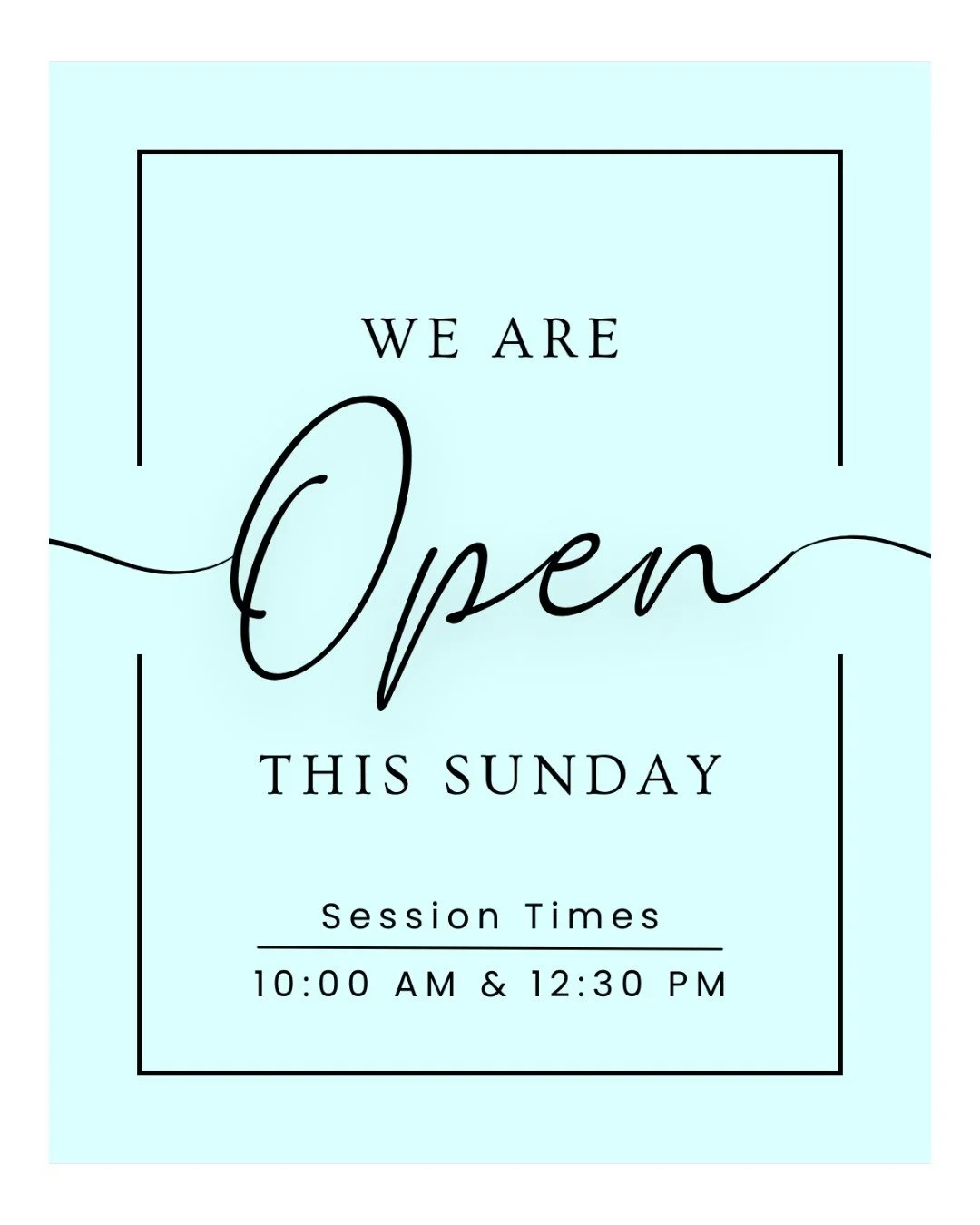 Just a little reminder that we are open tomorrow for 10am and 12:30pm sessions. Book online at oxygeneration.com or call us on (091) 39 44 44