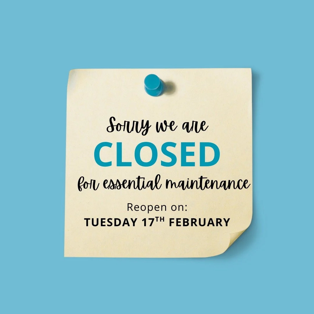 We are closed tomorrow (Sunday 15th February) and Monday 16th February for some essential clinic maintenance. We will reopen 9am Tuesday 17th February.

Thank you for your understanding and we hope you enjoy your weekend. We can&rsquo;t wait to welco