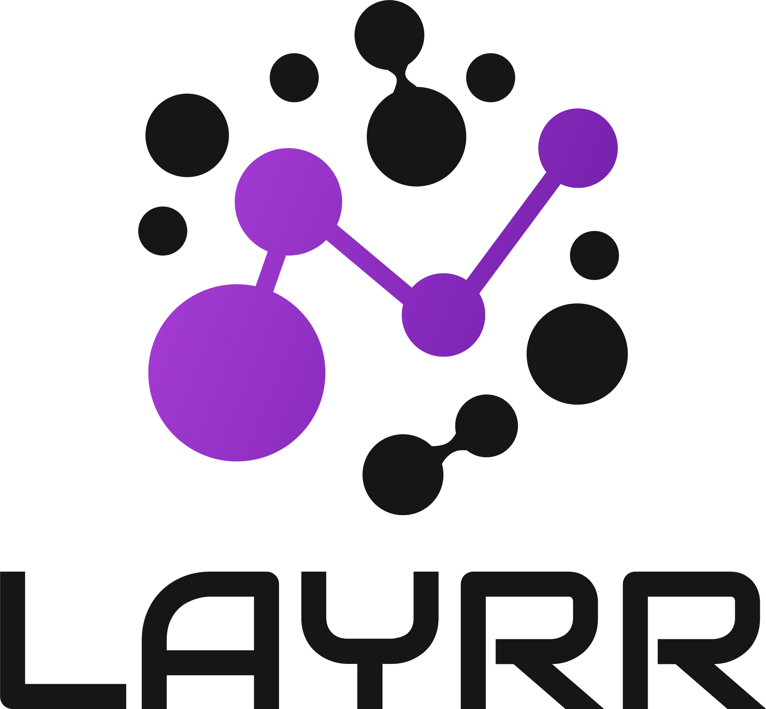 A purple stylized molecular structure with connected spheres on a black background, with the word 'CURRENCY' partially visible at the bottom.