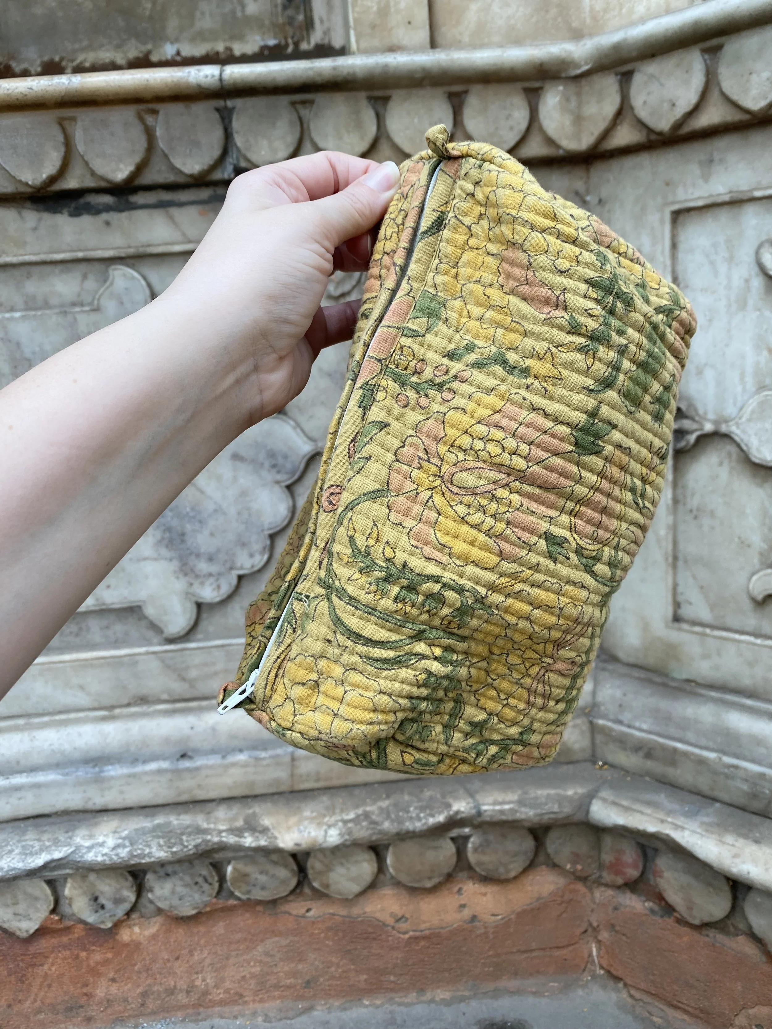 Block Print Toiletries Bag