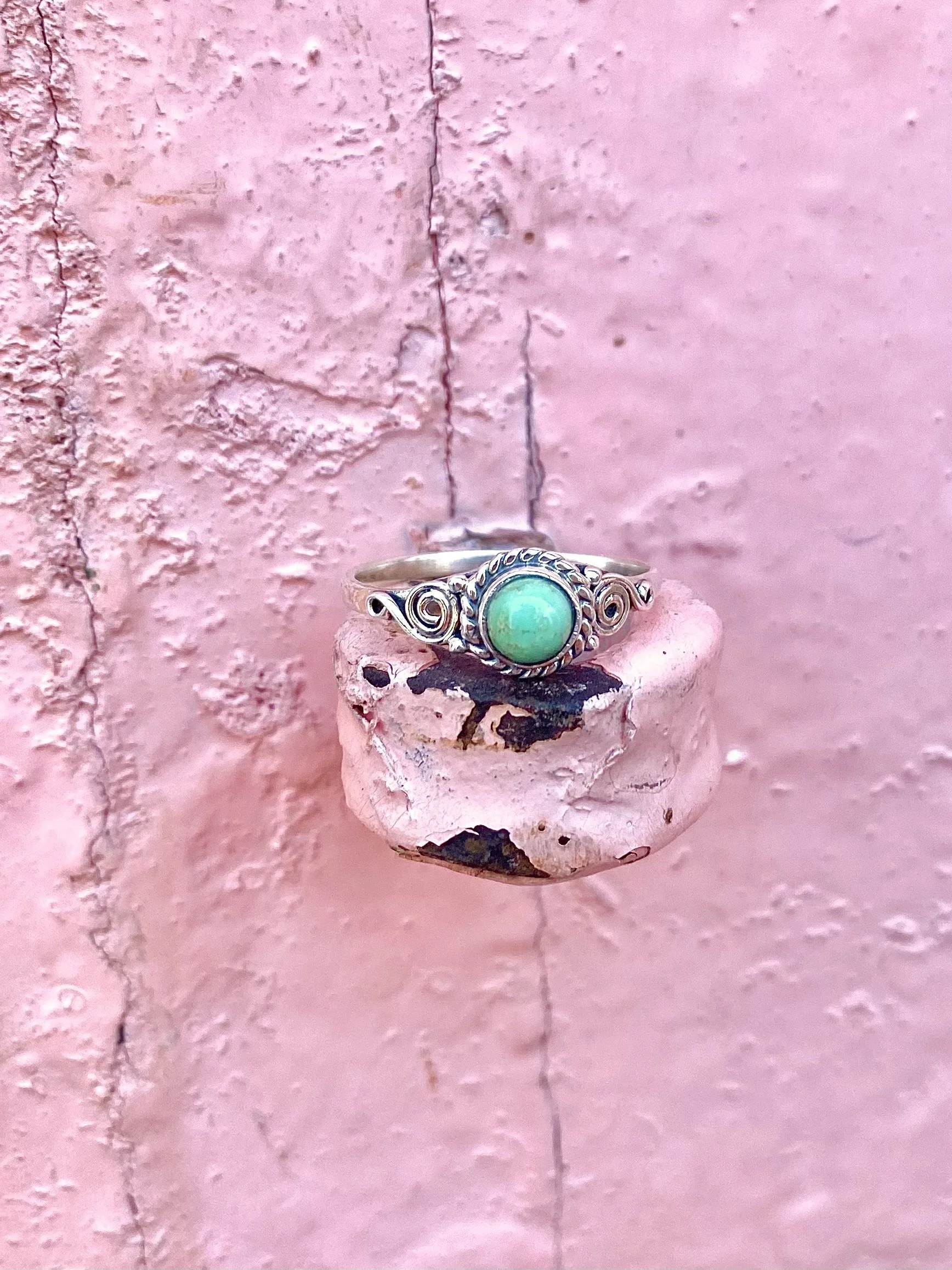 Turquoise + Silver Ring