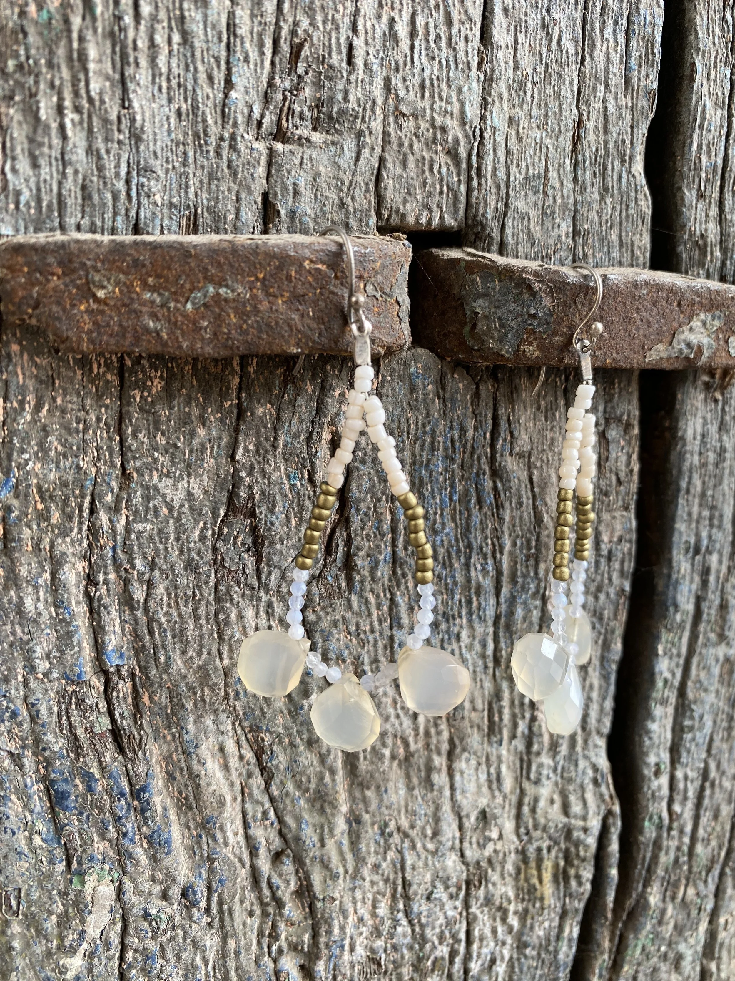Chalcedony Drop Earrings