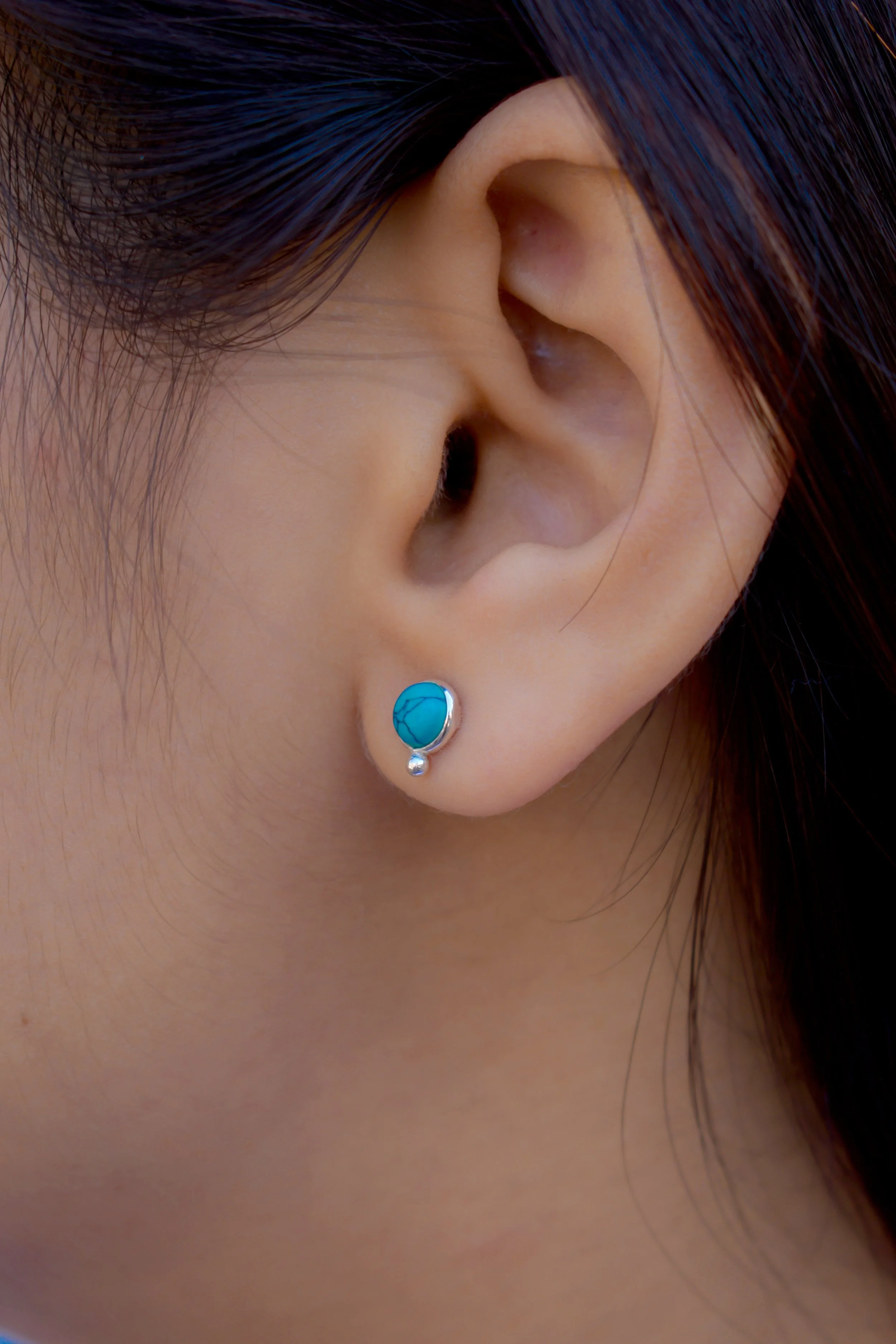 Polished Stone Studs