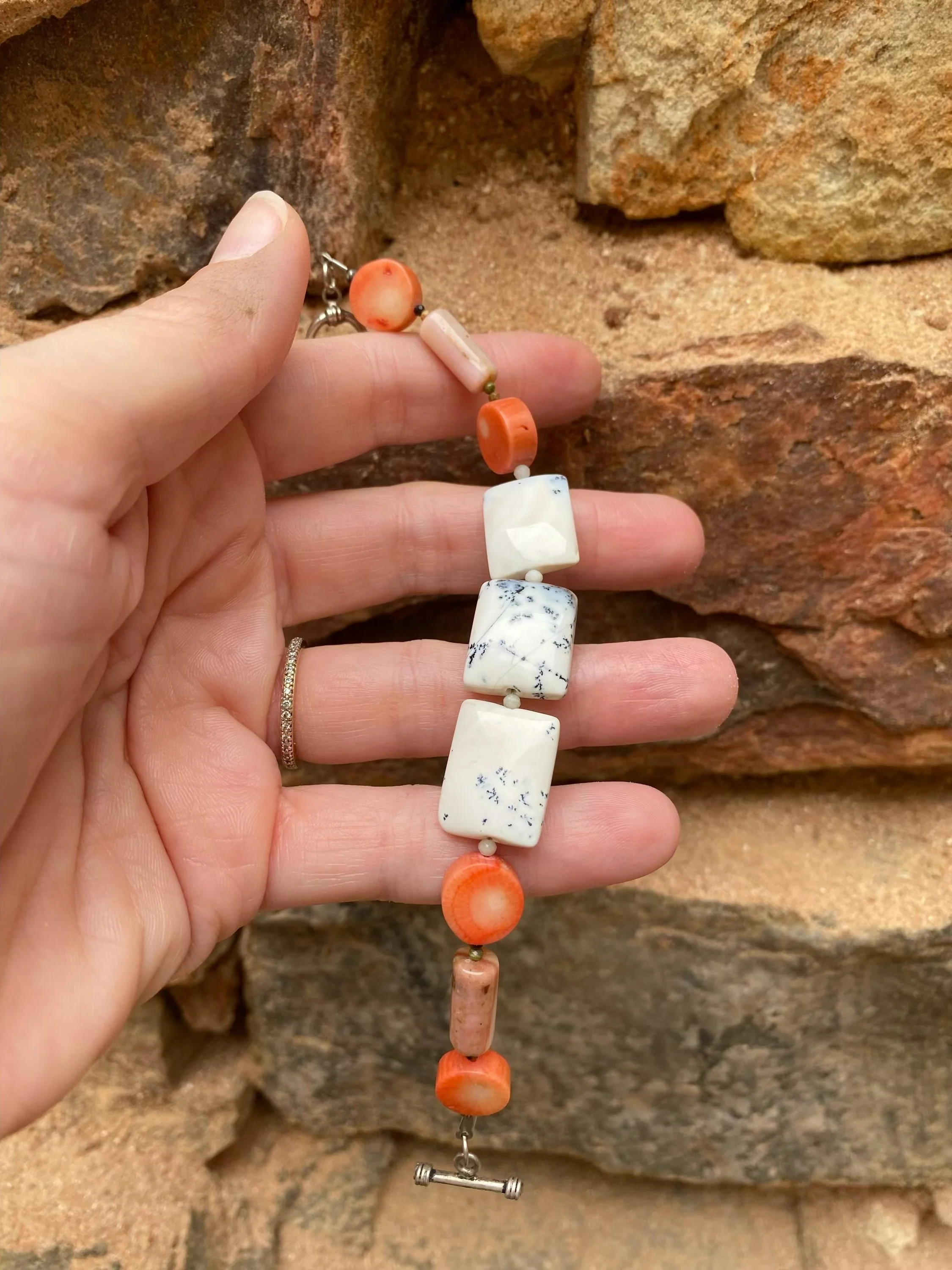 Coral+Dendrite Bracelet
