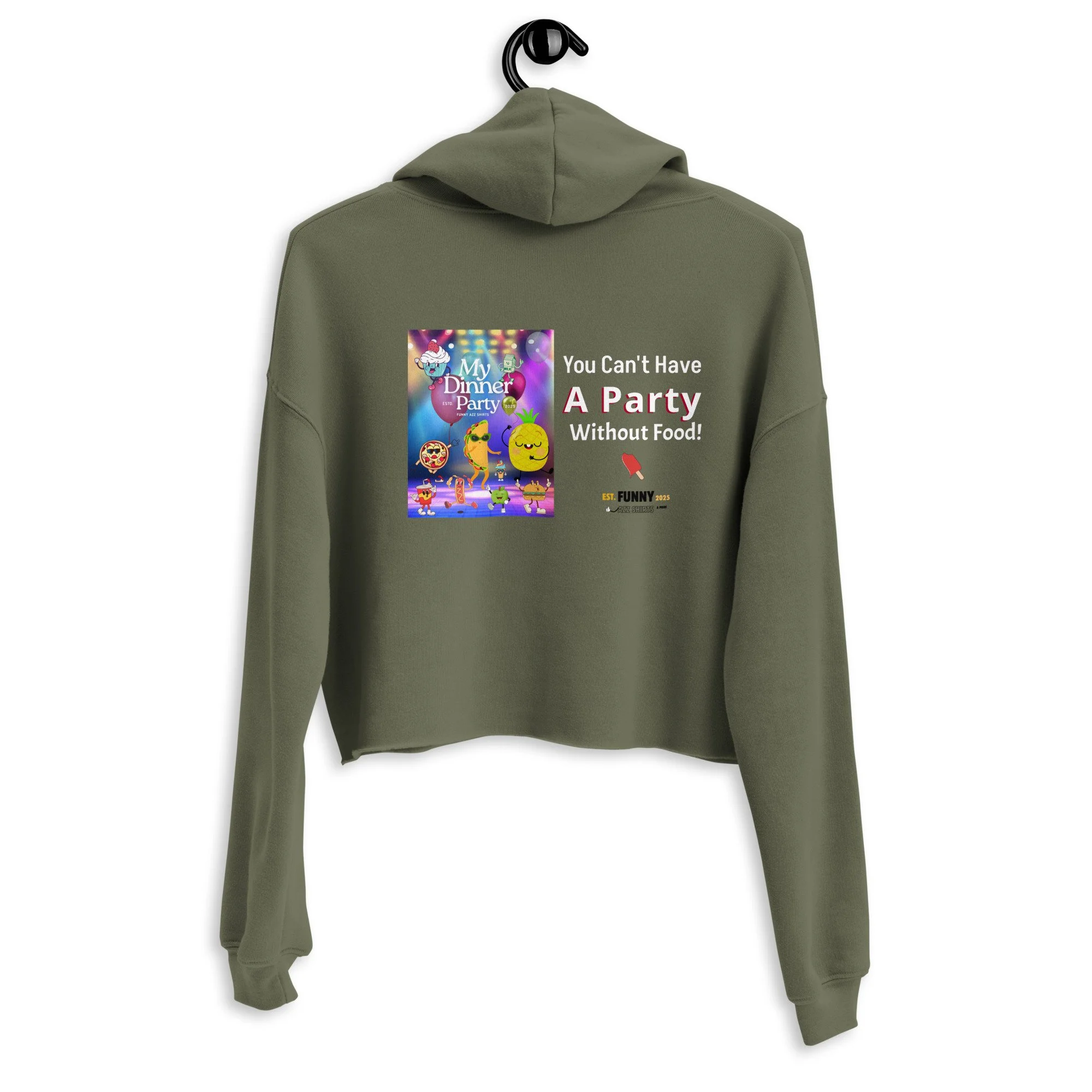 “My Dinner Party” Crop Hoodie