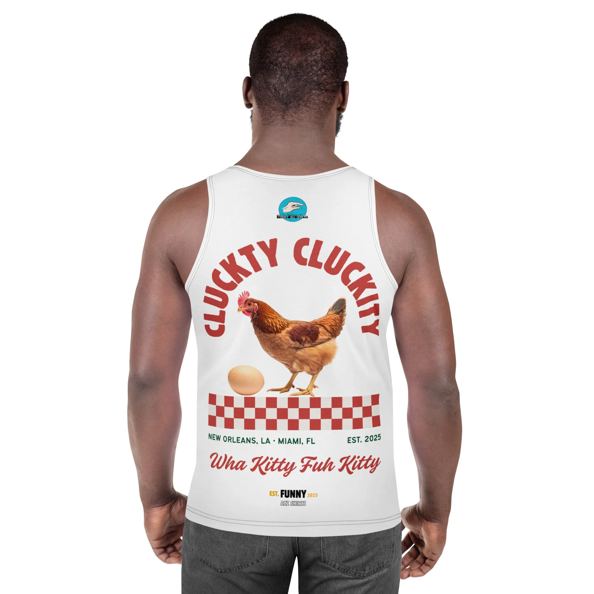 “Cluckity Cluckity Chicken” Unisex Tank Top