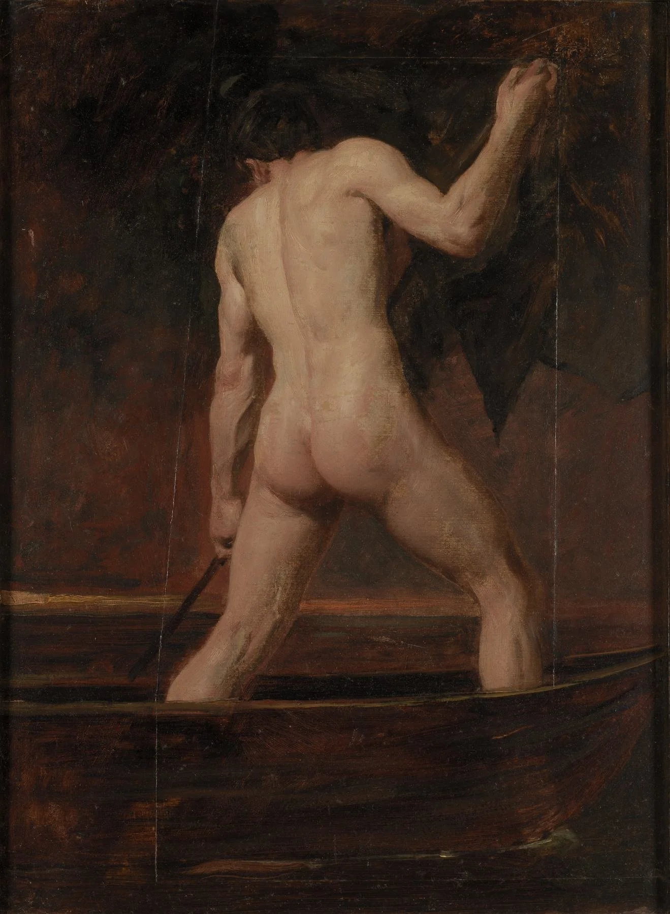 La espalda y la sombra
William Etty · Hacia 1818–1820 · Óleo sobre papel montado en tabla