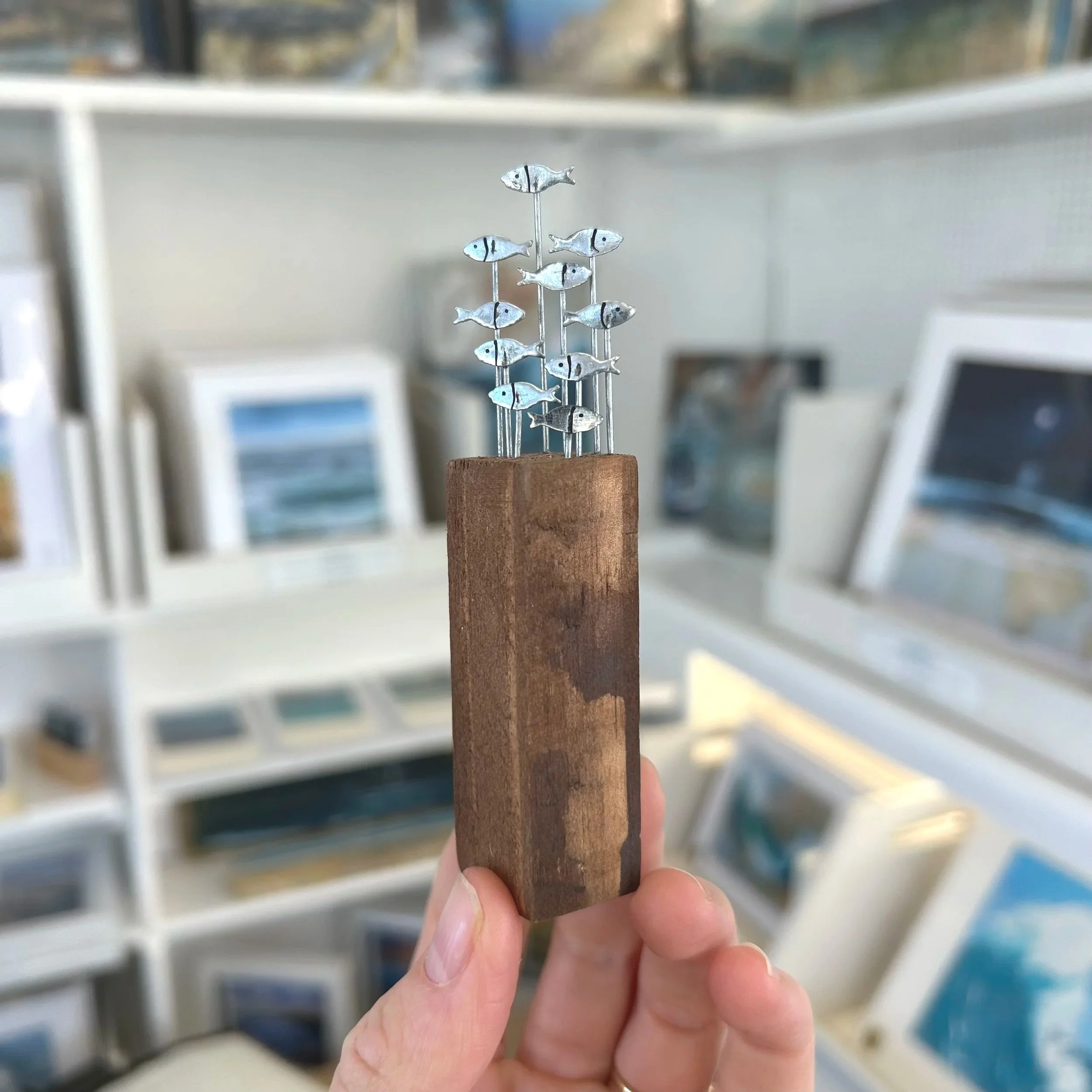 Mini Shoal of Fish on Post