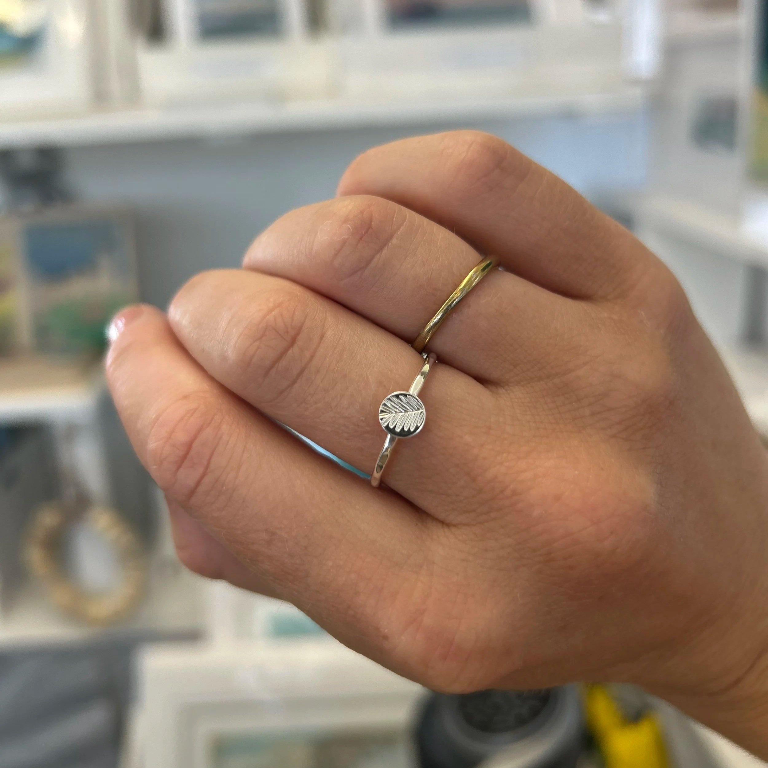 Stamp Disc Ring