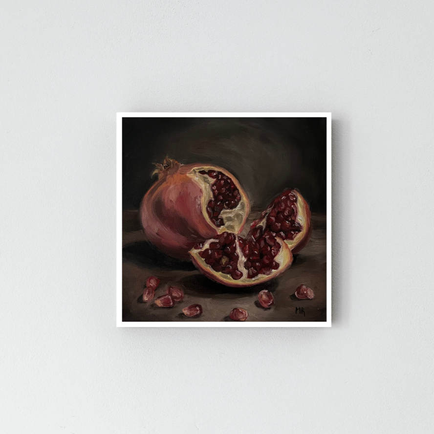 "Sliced Pomegranate" | Giclee Print