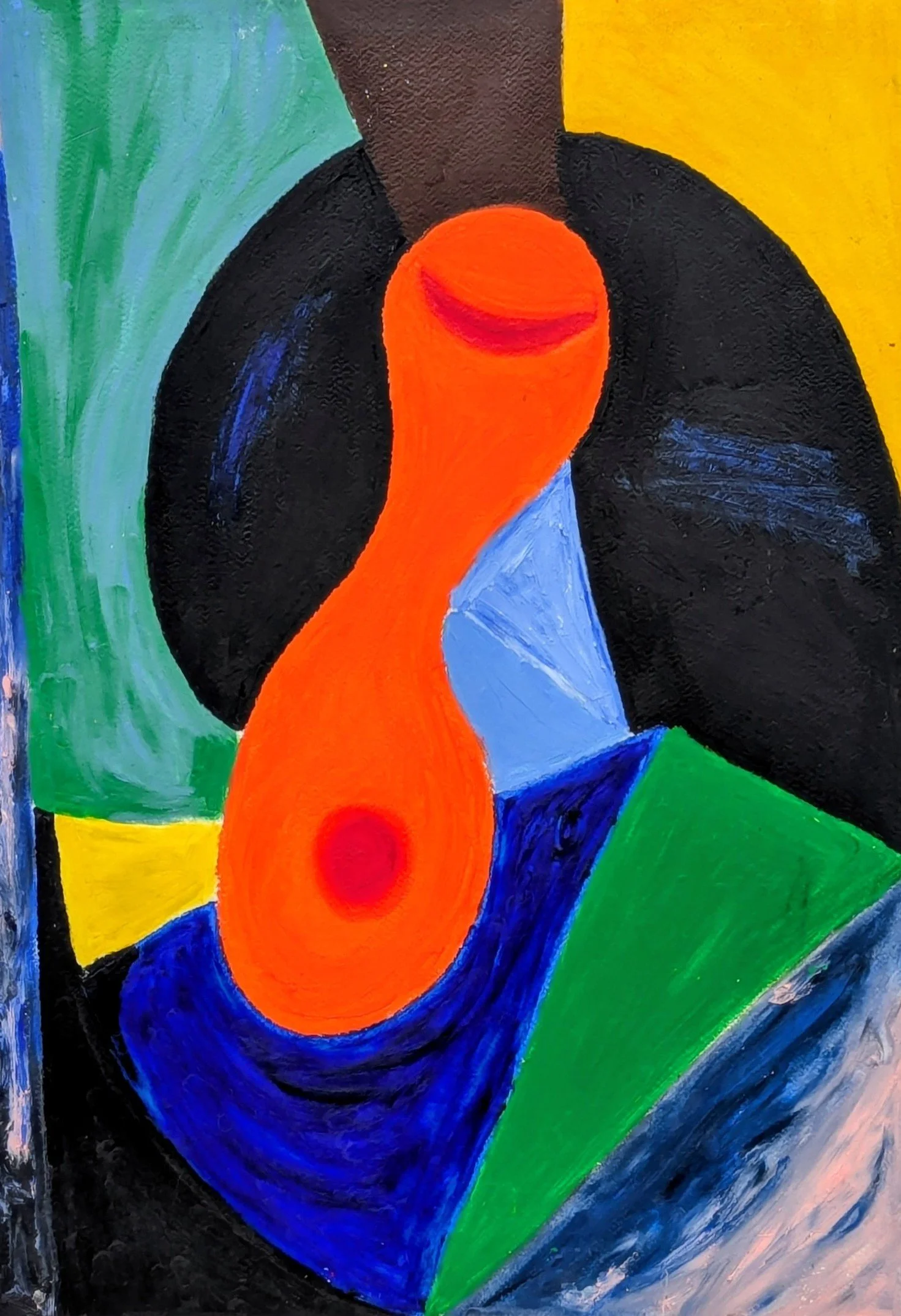 La Femme. 2023. Pastels on paper, 58 x 46 cm/ 23 x 18 in.