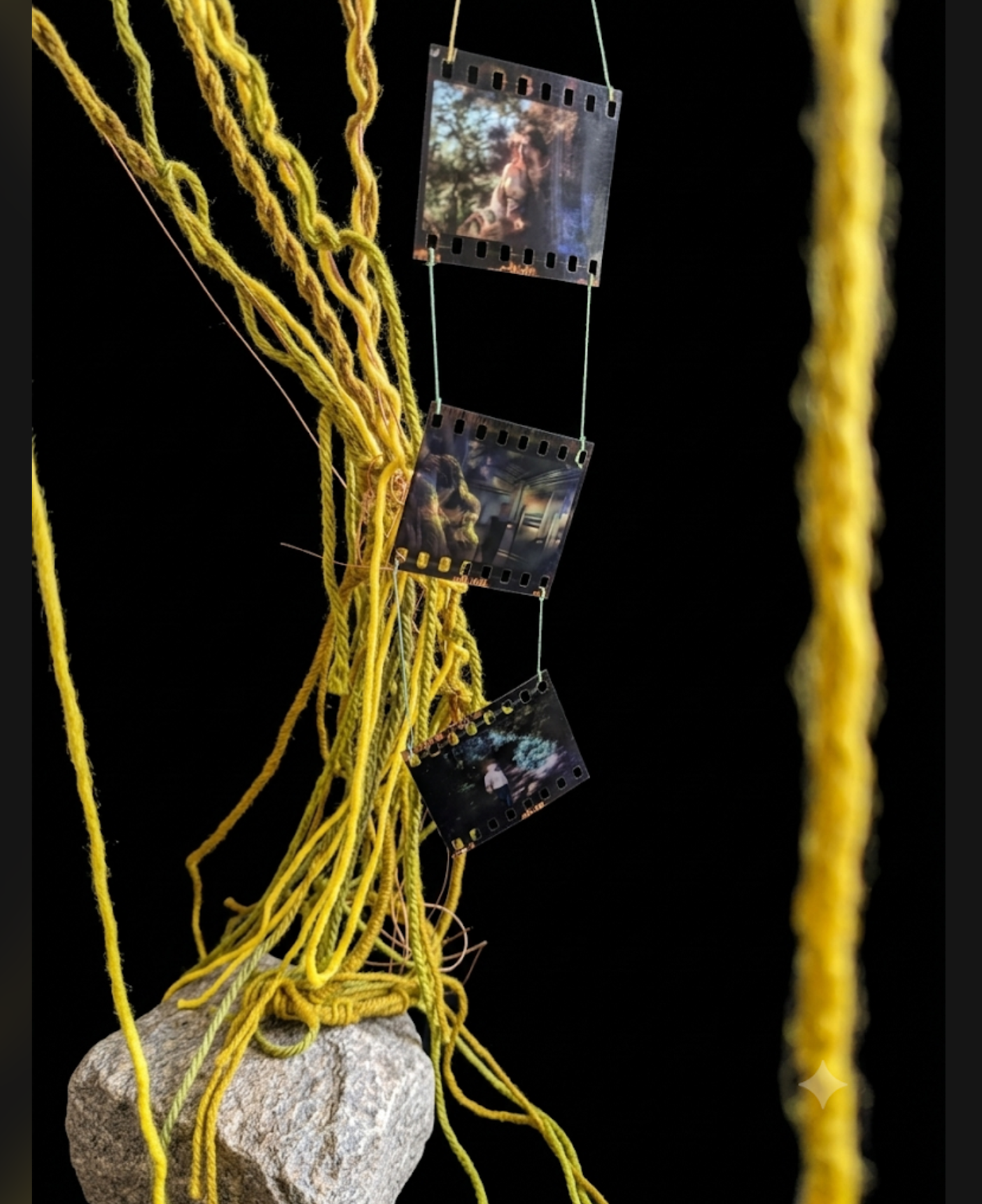 Memory Tree -  based on Andrei Tarkovsky's films.   2026. Negatives representing family members.