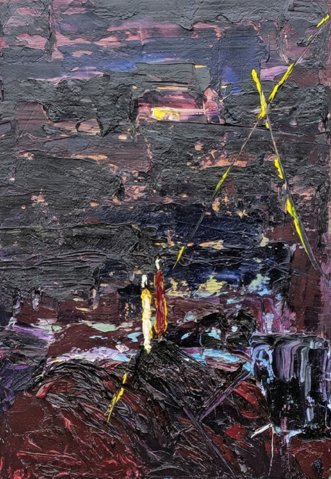 Dante & Beatrice, 2025, oil on canvas, 61 x 43 cm / 24 x 17 in.