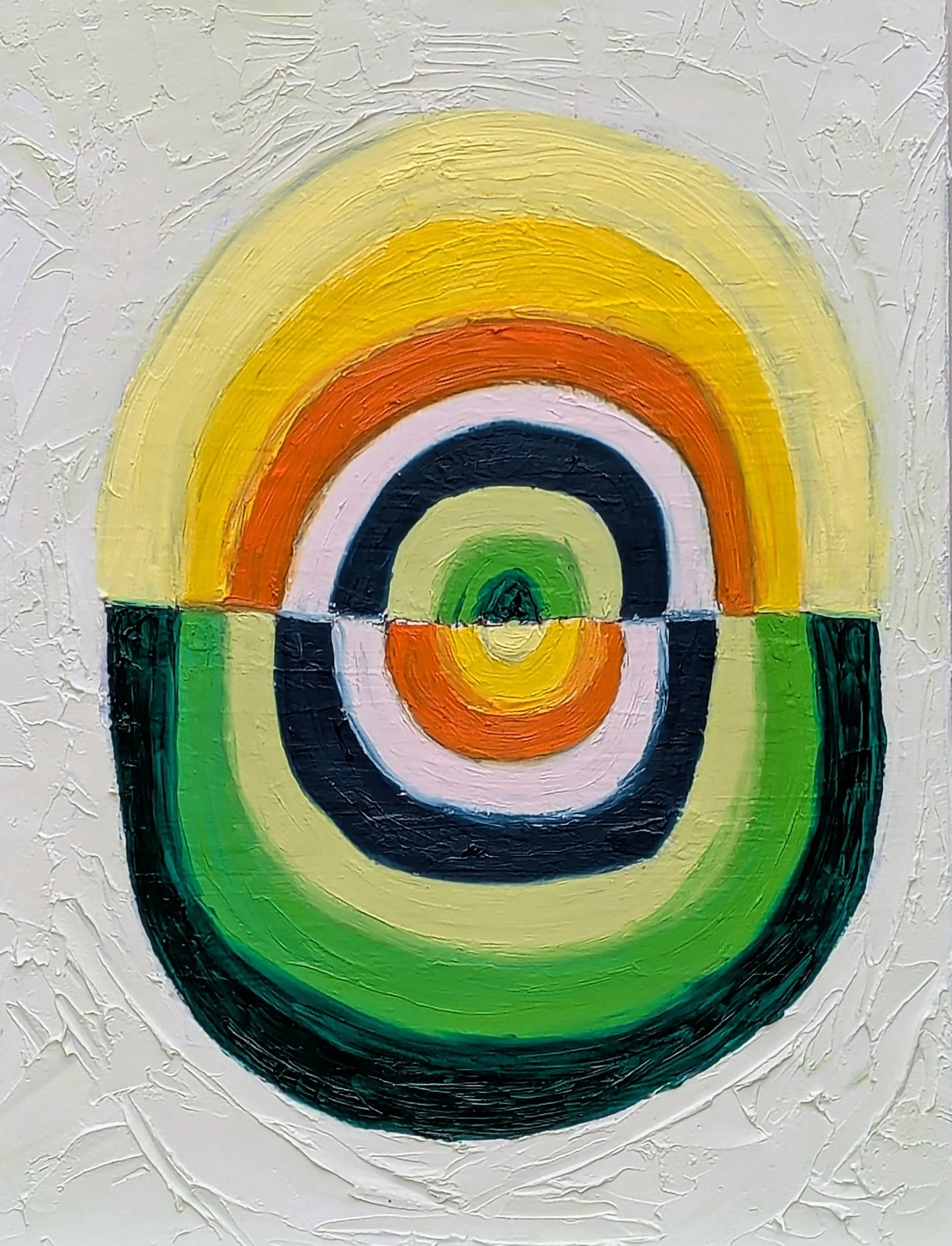 Rebondir. 2023. Oil on canvas, 41 x 30 cm/ 16 x 12 in.