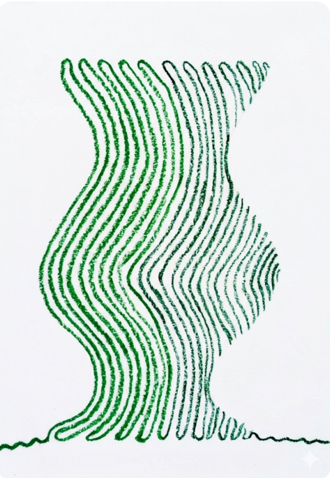 L'éternelle féminin, 2023, Pastels on paper, 58 x 46 cm/ 23 x 18 in.