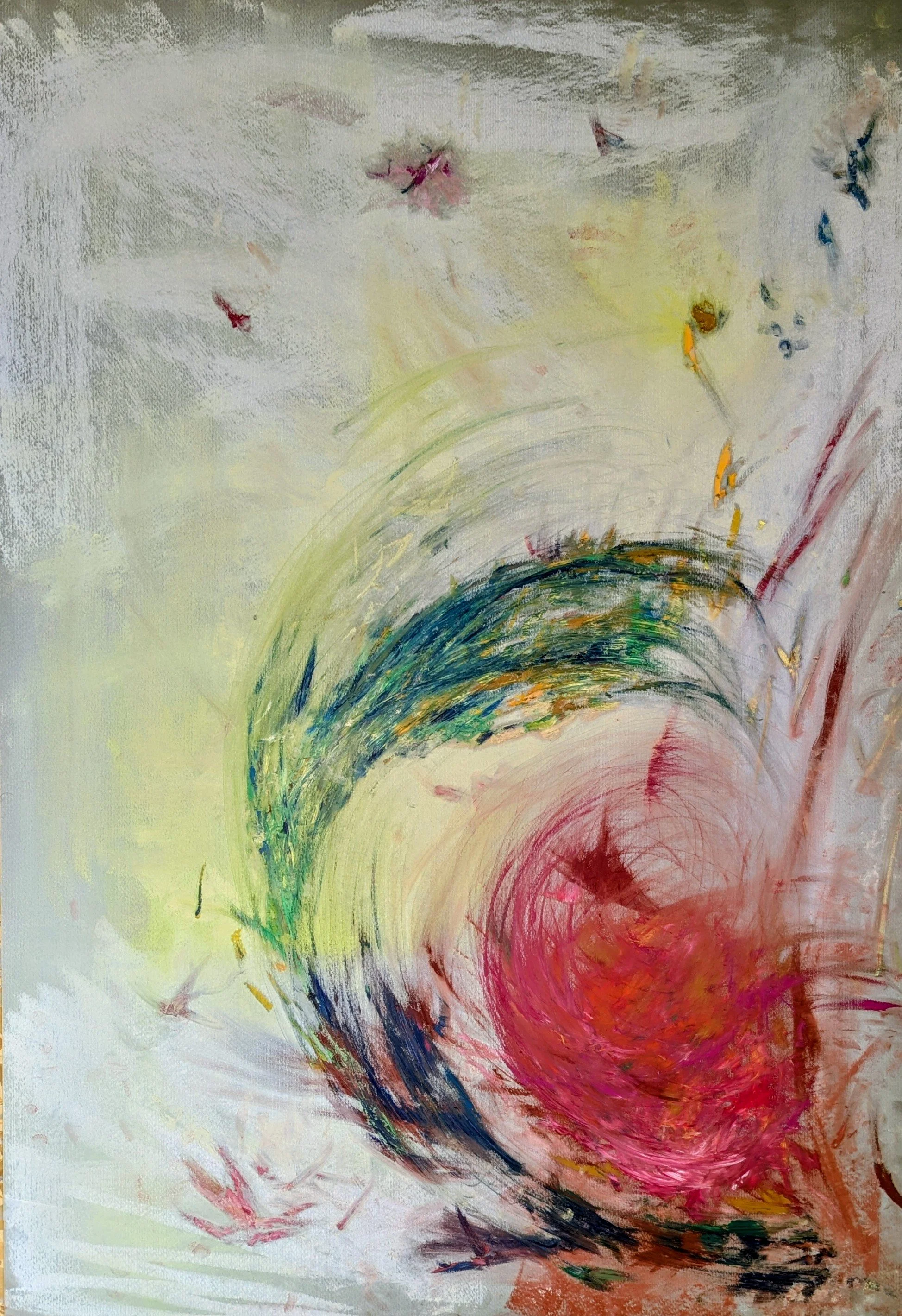 Soccombere, from the series  Michelangelo Antonioni, based on The Eclipse (1962).  2026. Pastels on paper, 100 x 70 cm/ 39.5 x 27.5 in.