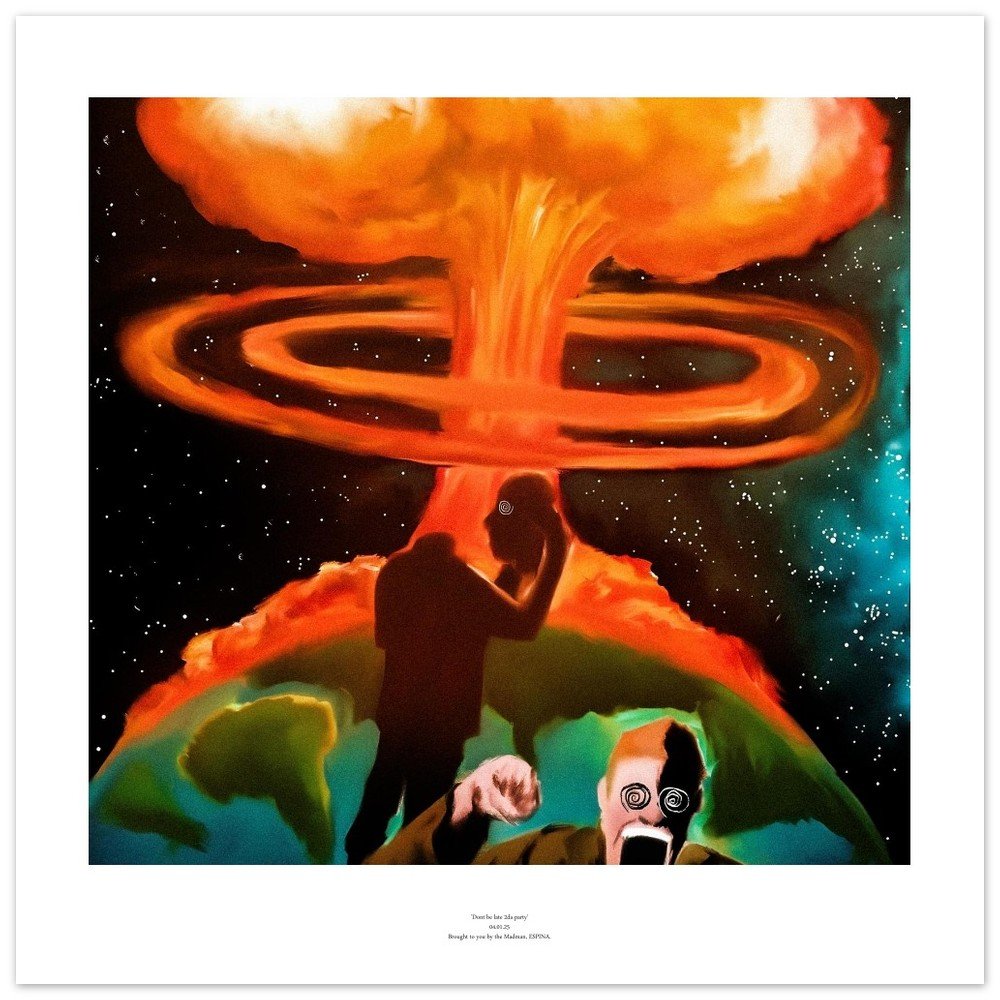 'Don't be late 2da party' | Fine Art Poster