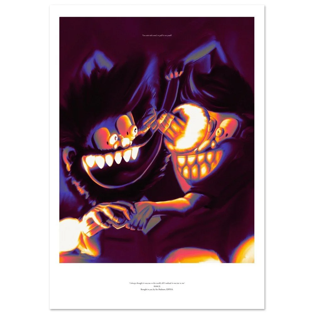 'Me vs Me' | Fine Art Poster