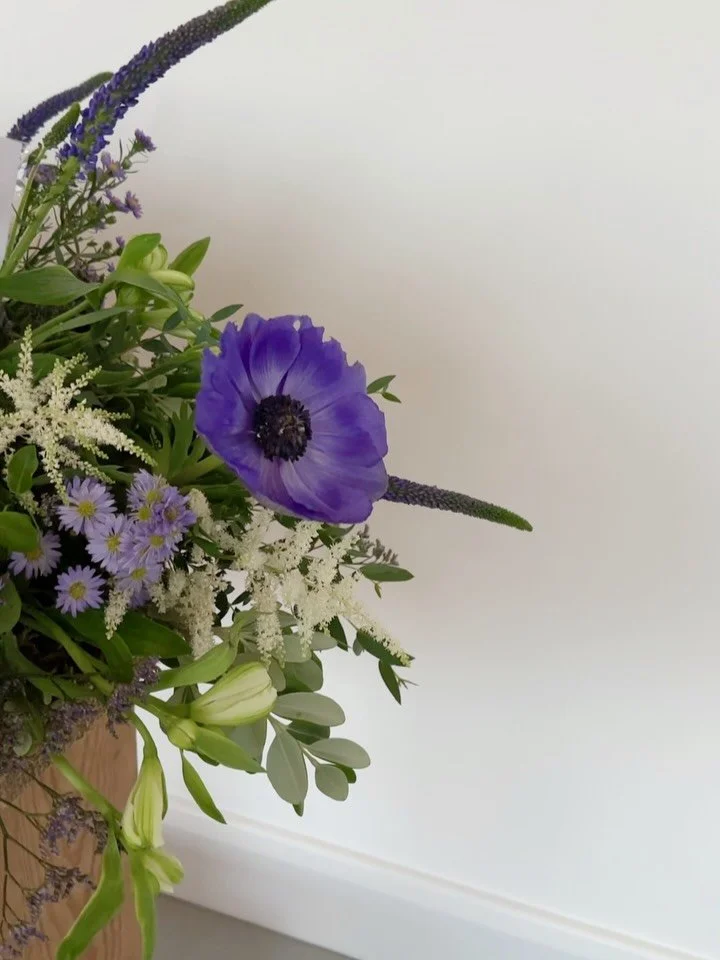 Before I move fully into my new studio I&rsquo;ve been reflecting on the flowers I created from my kitchen table: flowers for joy, for grief, for celebration, for connection. Each arrangement has taught me something - about the flowers, about my styl