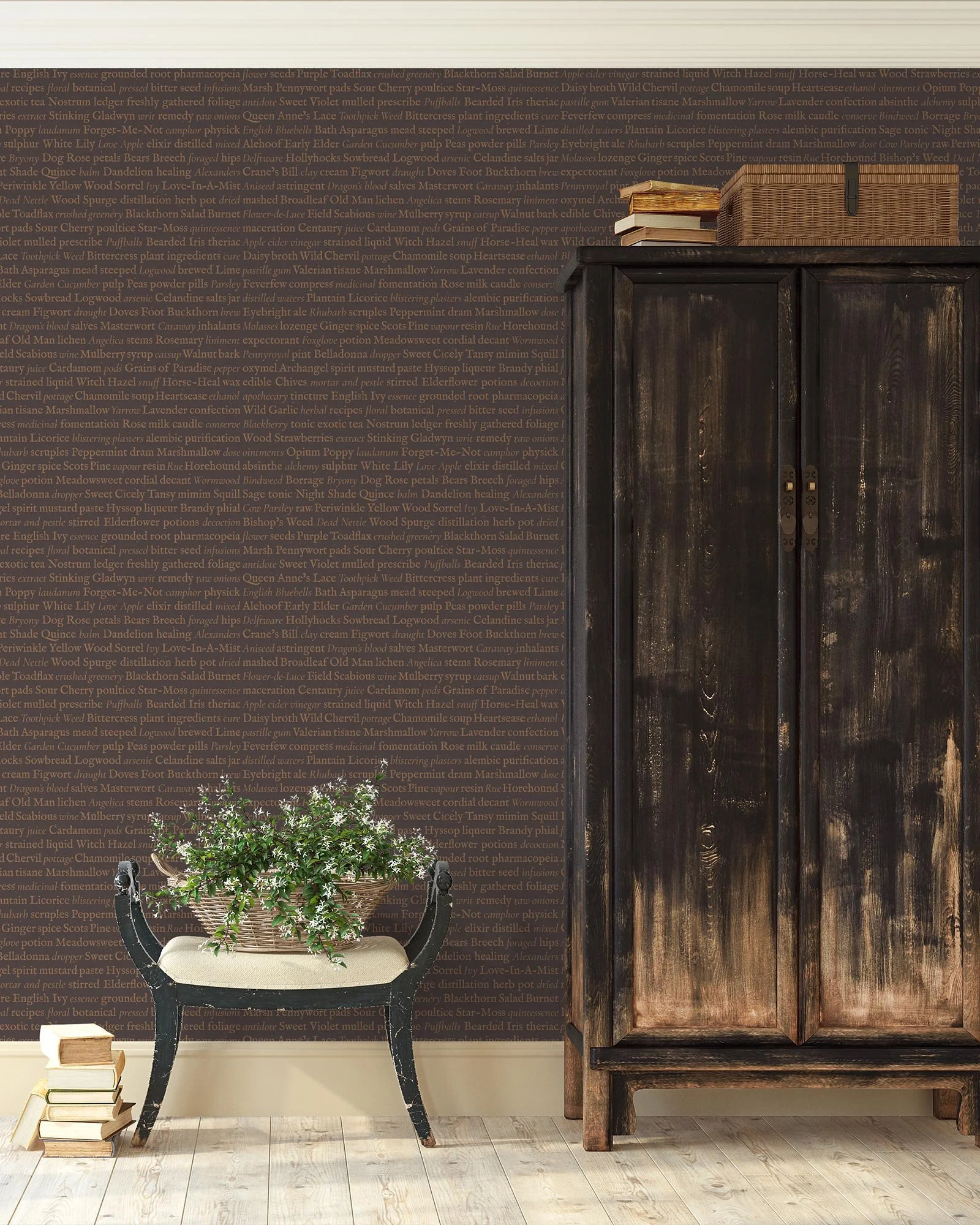 WRIT  
 With a subtle texture of real tea leaves, Writ brings the language of apothecary to interiors, weaving together plant names, processes and old units of measurement    
 EXPLORE 