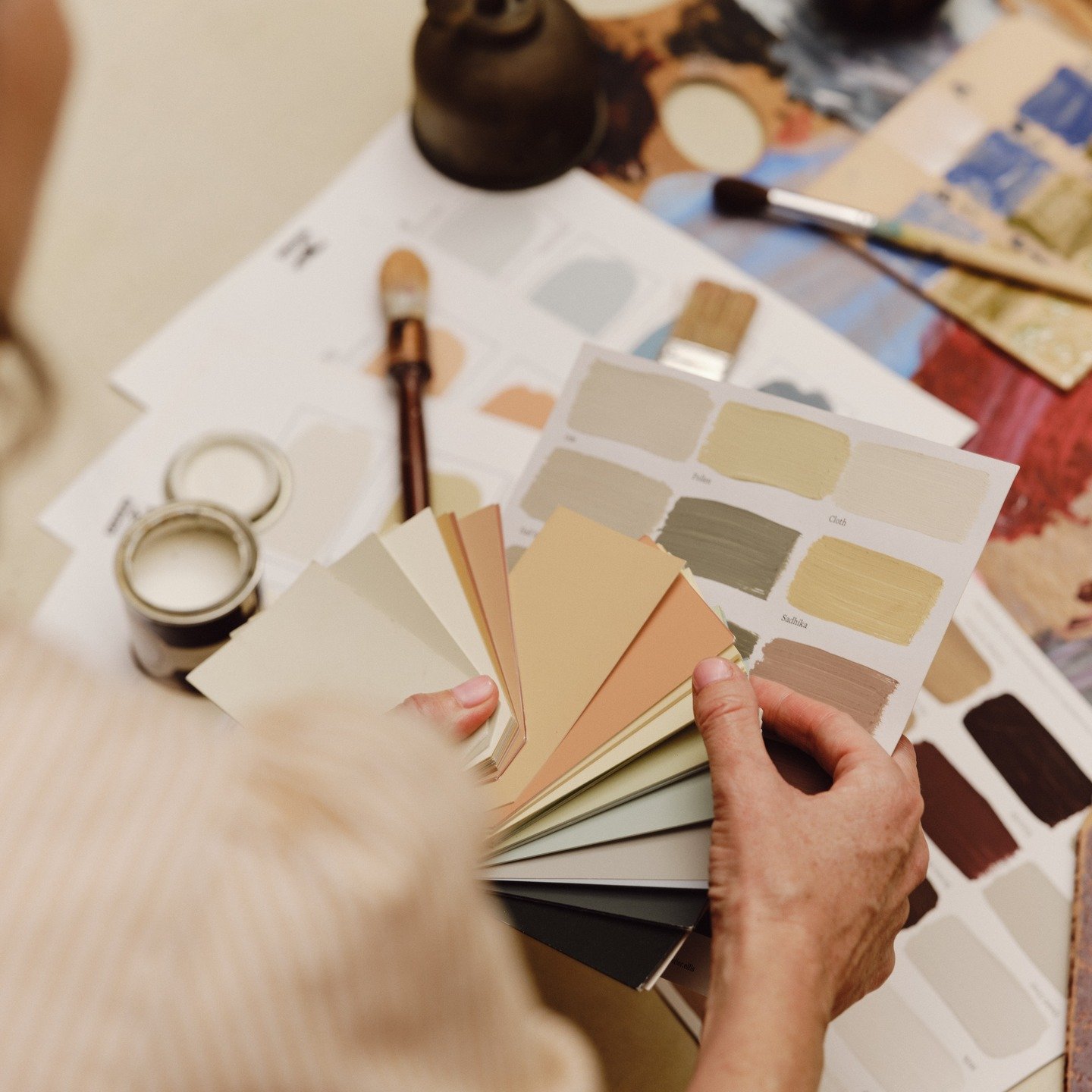 Colour choices rarely begin with paint alone.

They start with how you want to feel in a space - the light it holds, the textures it carries, the rhythm of how it&rsquo;s lived in.

This part of the process - laying things out, testing combinations, 